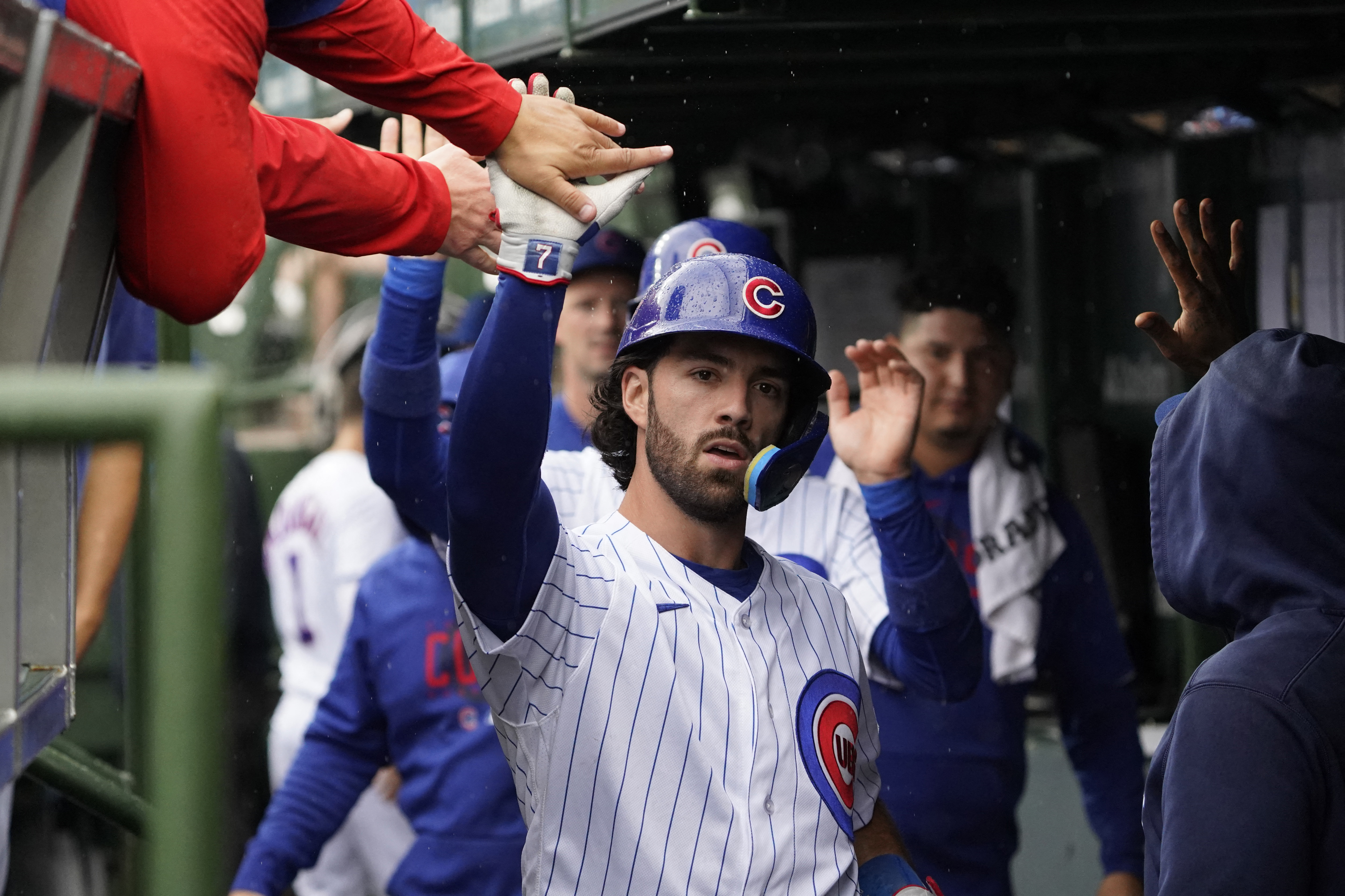 Swanson and Candelario go deep as the Cubs hold off the Braves 8-6 at rainy  Wrigley - ABC News