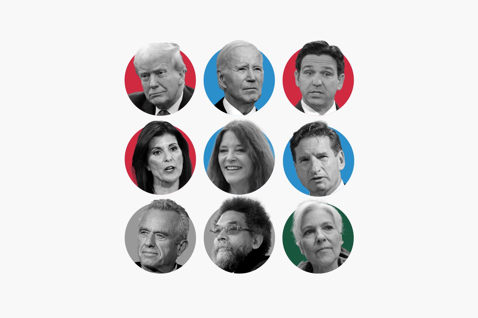 Who are the candidates running in the 2024 US presidential election?