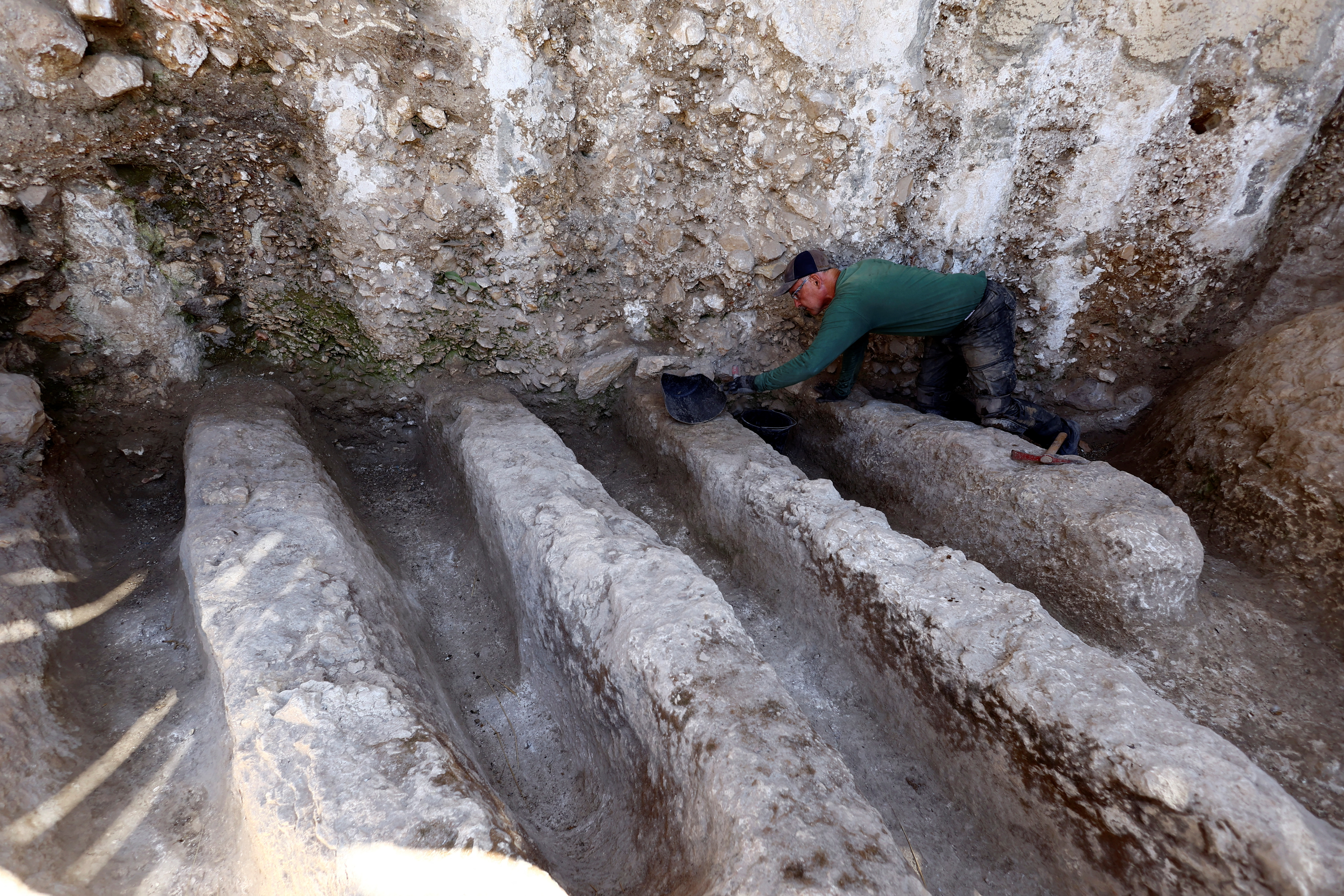 Remnants of an ancient channel network of hewn-rock ducts which the Israel Antiquities Authority says were in use around 2,800 years ago have baffled archaeologists in Jerusalem