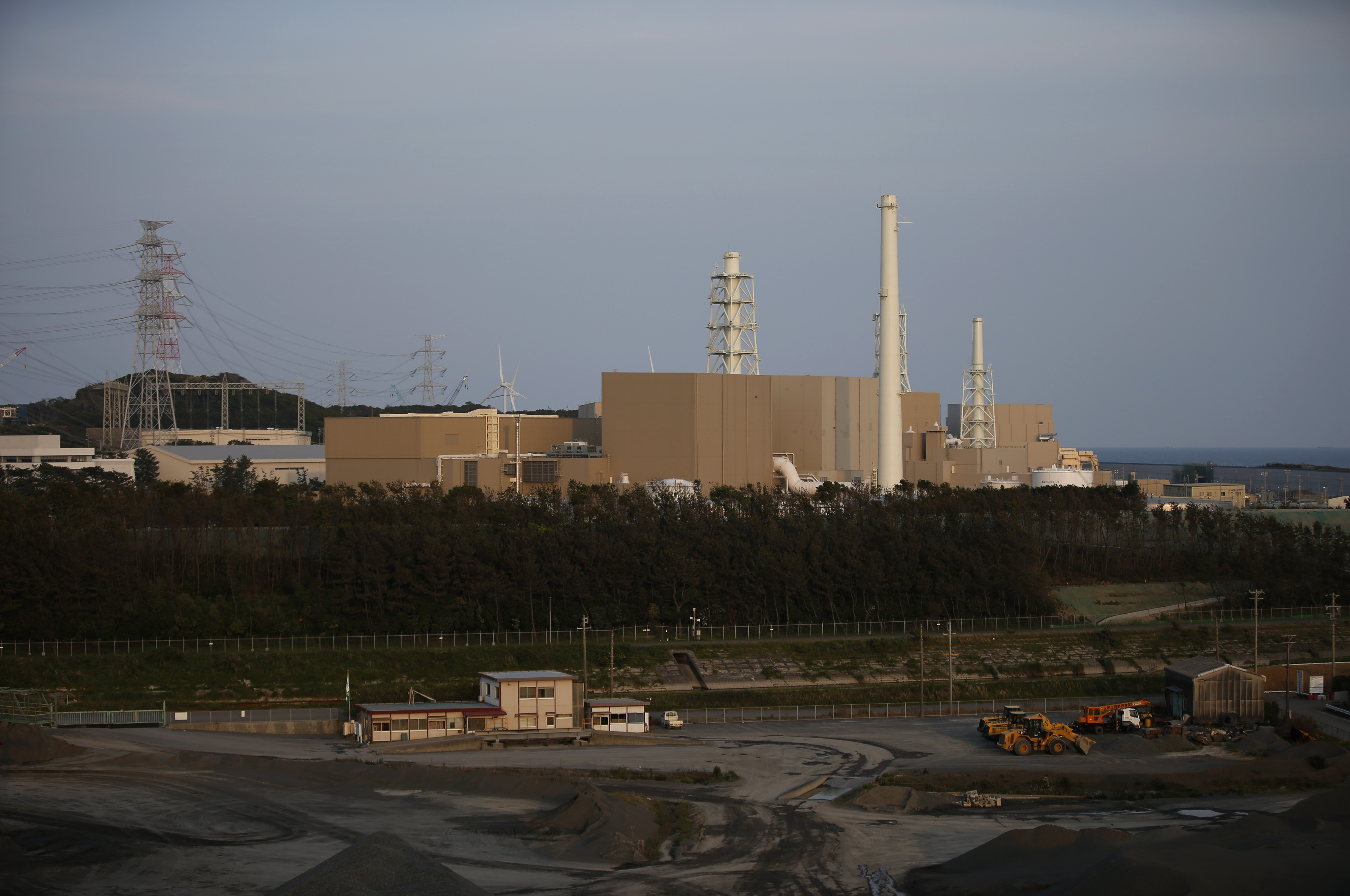 Chubu Electric Power Co.'s Hamaoka Nuclear Power Station is seen in Omaezaki
