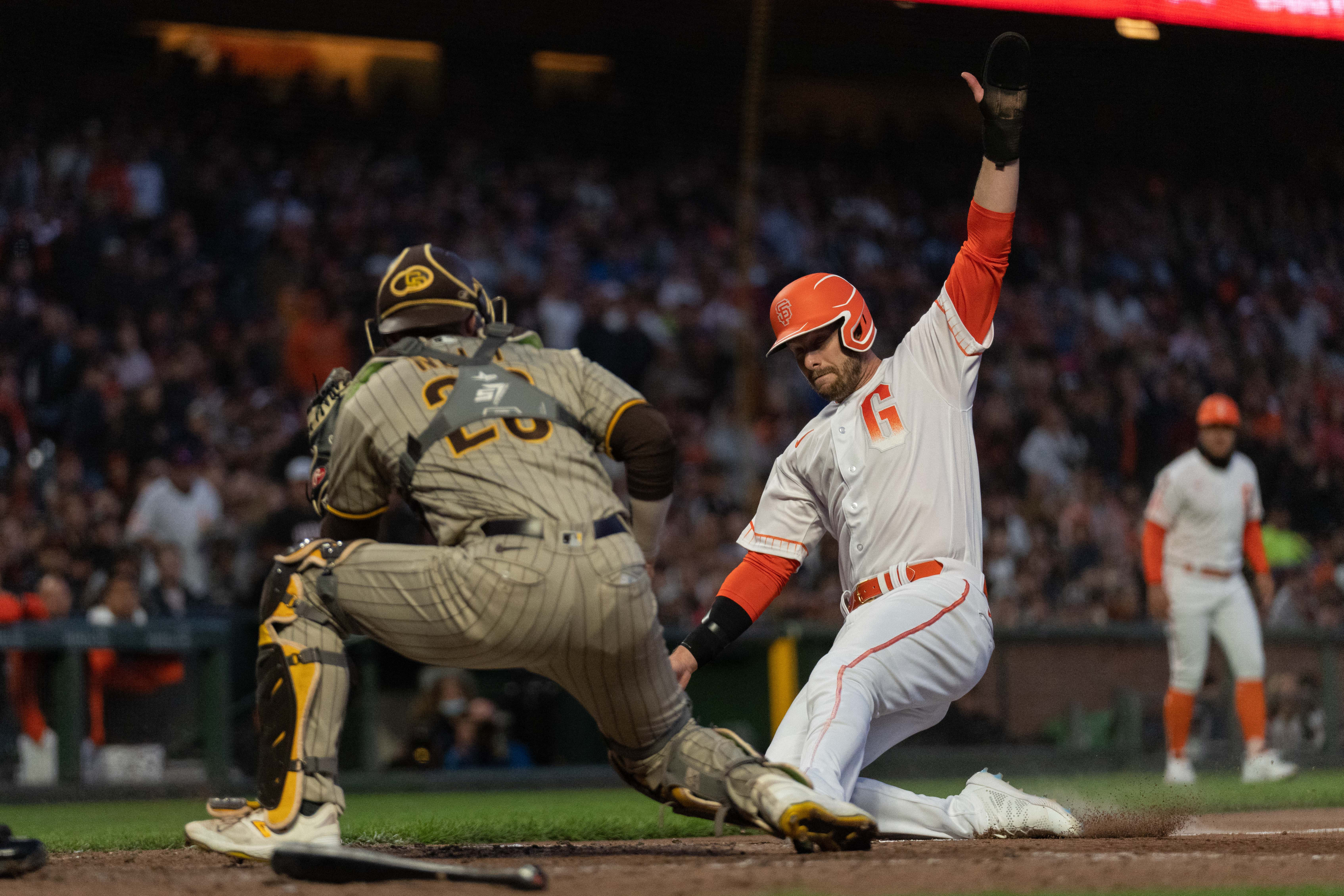 Joc Pederson shines as Giants walk off Padres again on Josh Hader's  bases-loaded walk – NBC Sports Bay Area & California