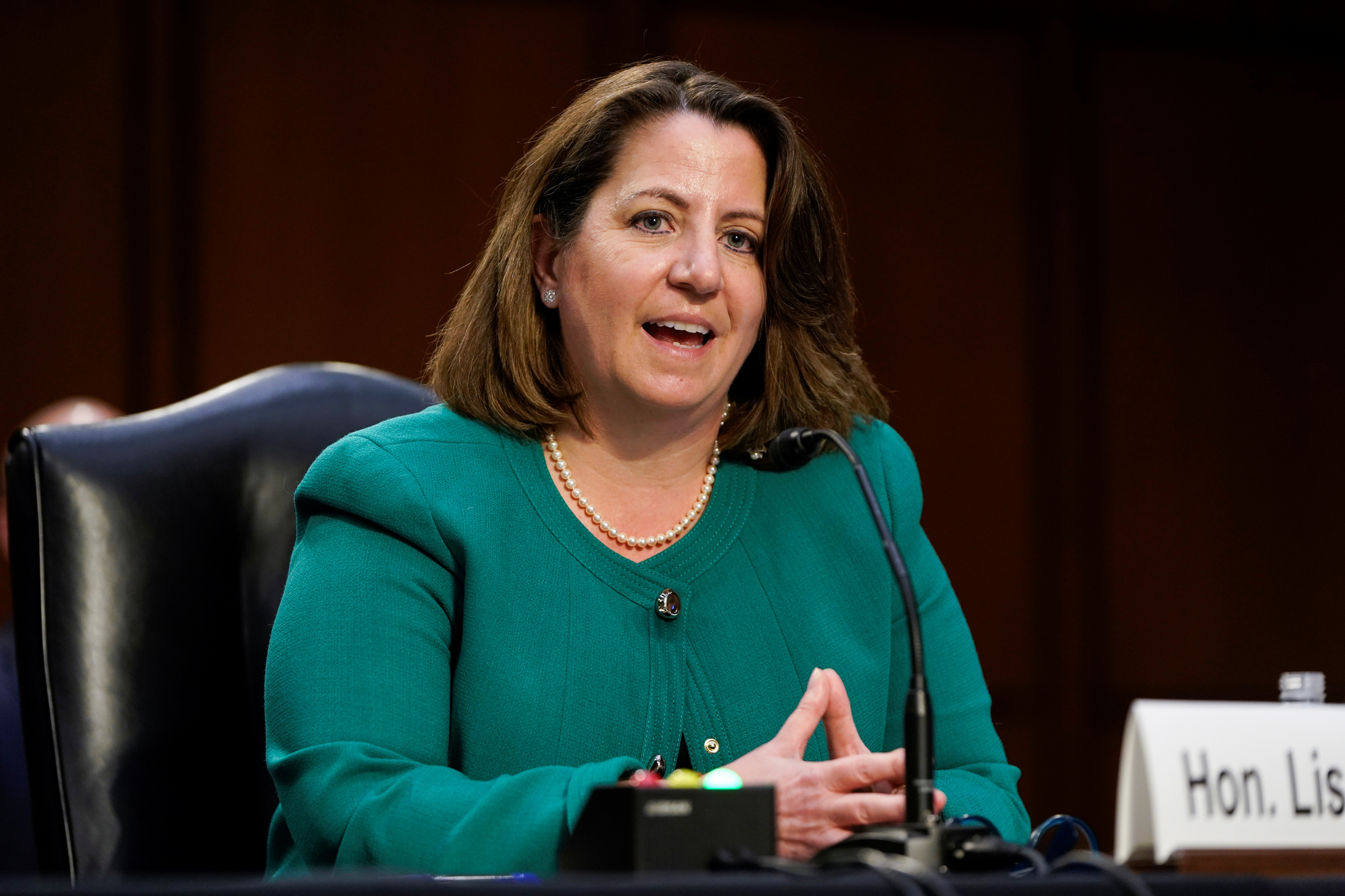 Nominee to be Deputy Attorney General Lisa Monaco testifies in Washington