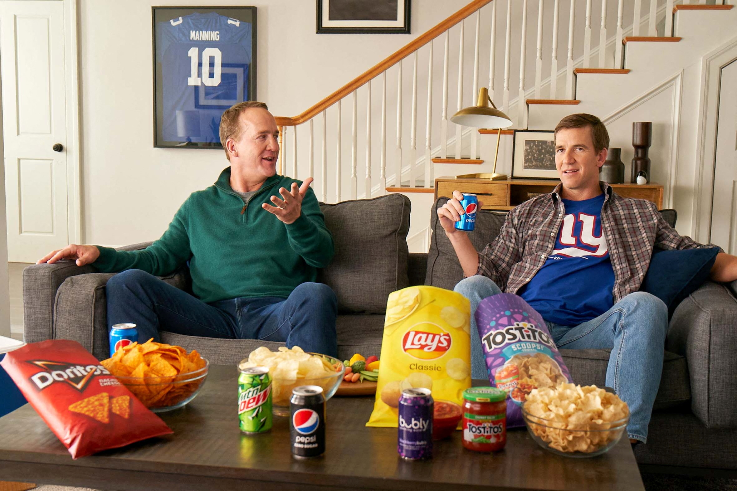 Eli Manning features in an NFL post-season ad campaign for Frito-Lay and PepsiCo