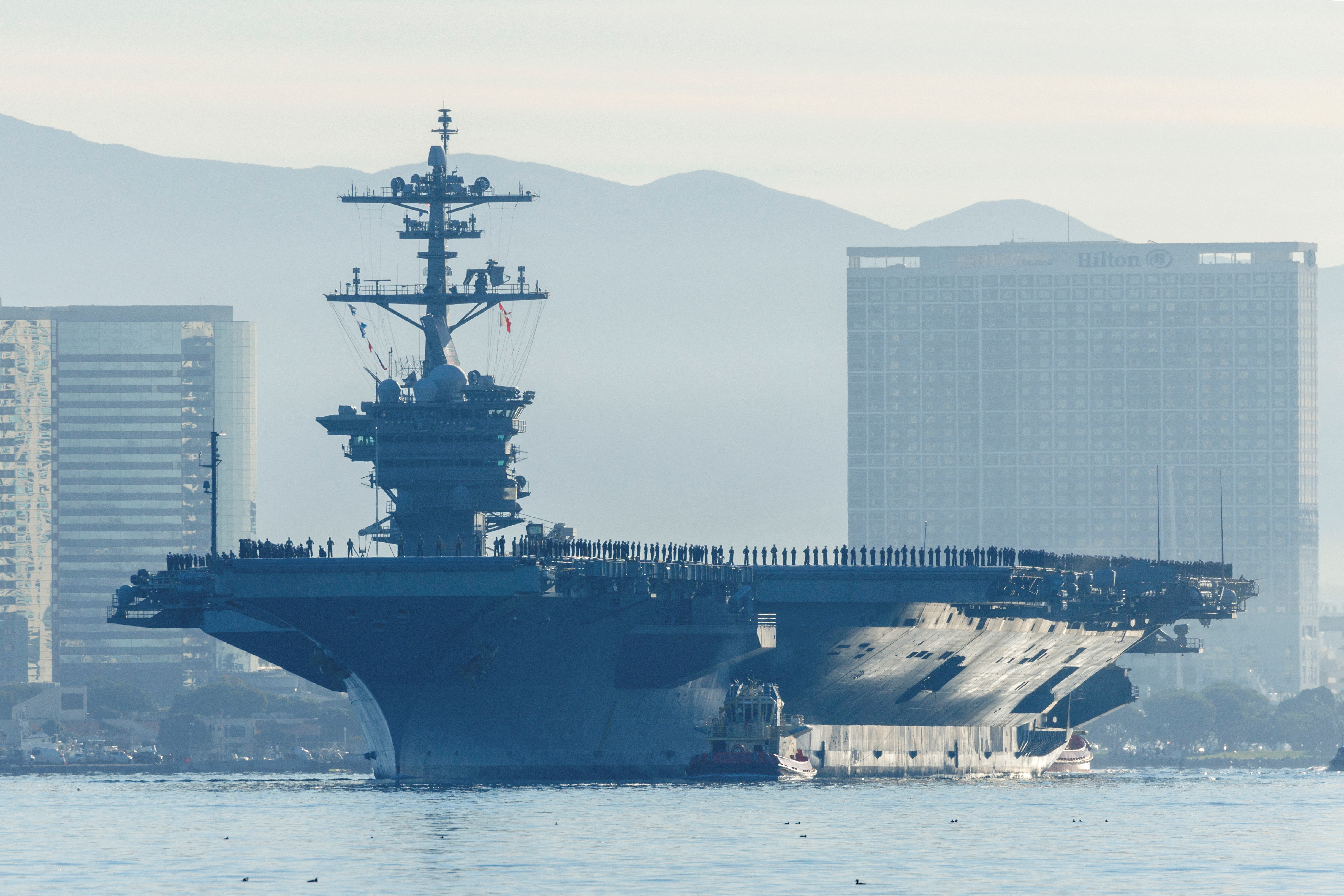 USS Abraham Lincoln deploys from San Diego