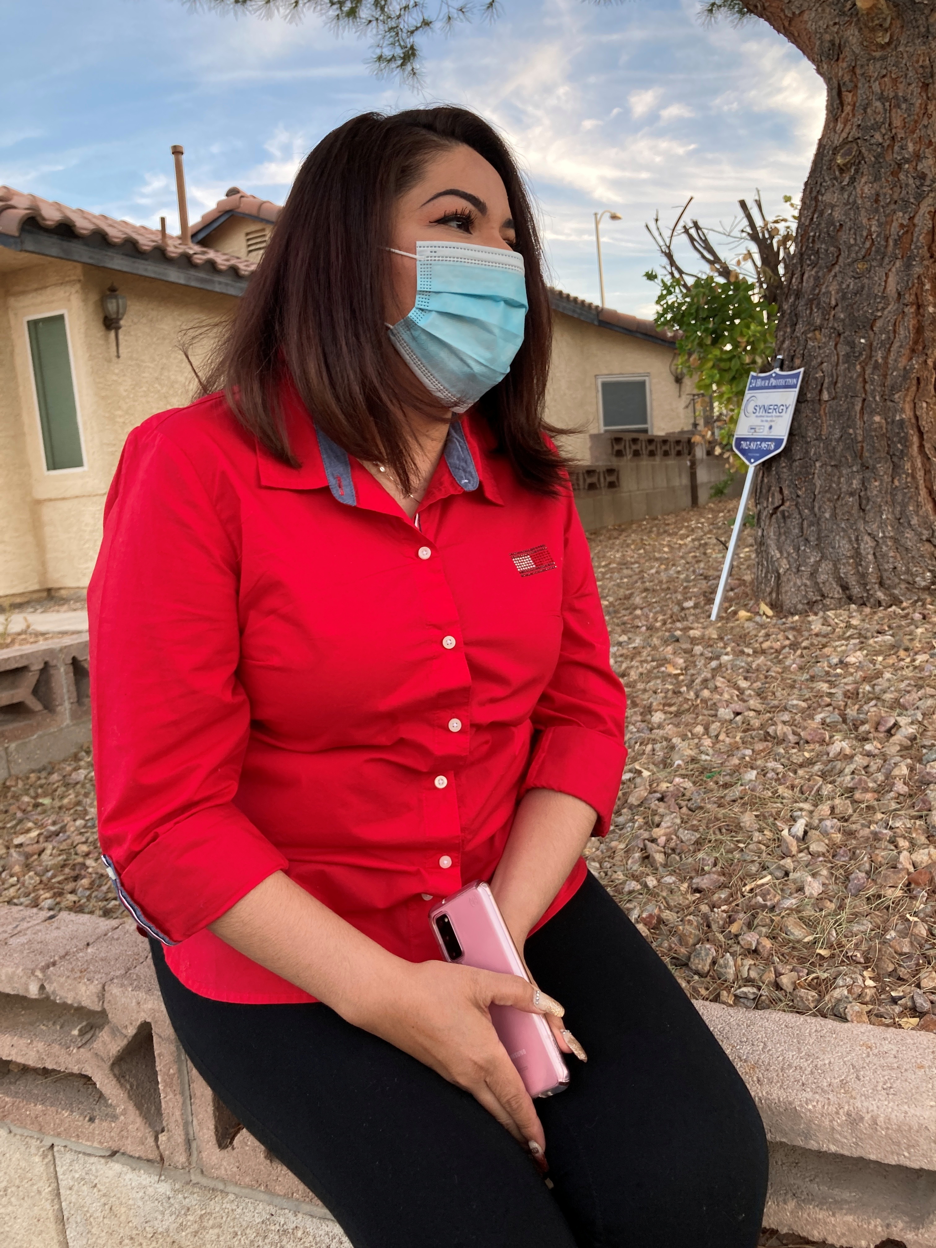 Cristina Lopez Garcia, 36, who has been unemployed since March when the Las Vegas casino she worked at as a cook's assistant shut down because of the coronavirus disease (COVID-19) outbreak, poses in this undated handout photo.  The Culinary Union/Handout via REUTERS  
