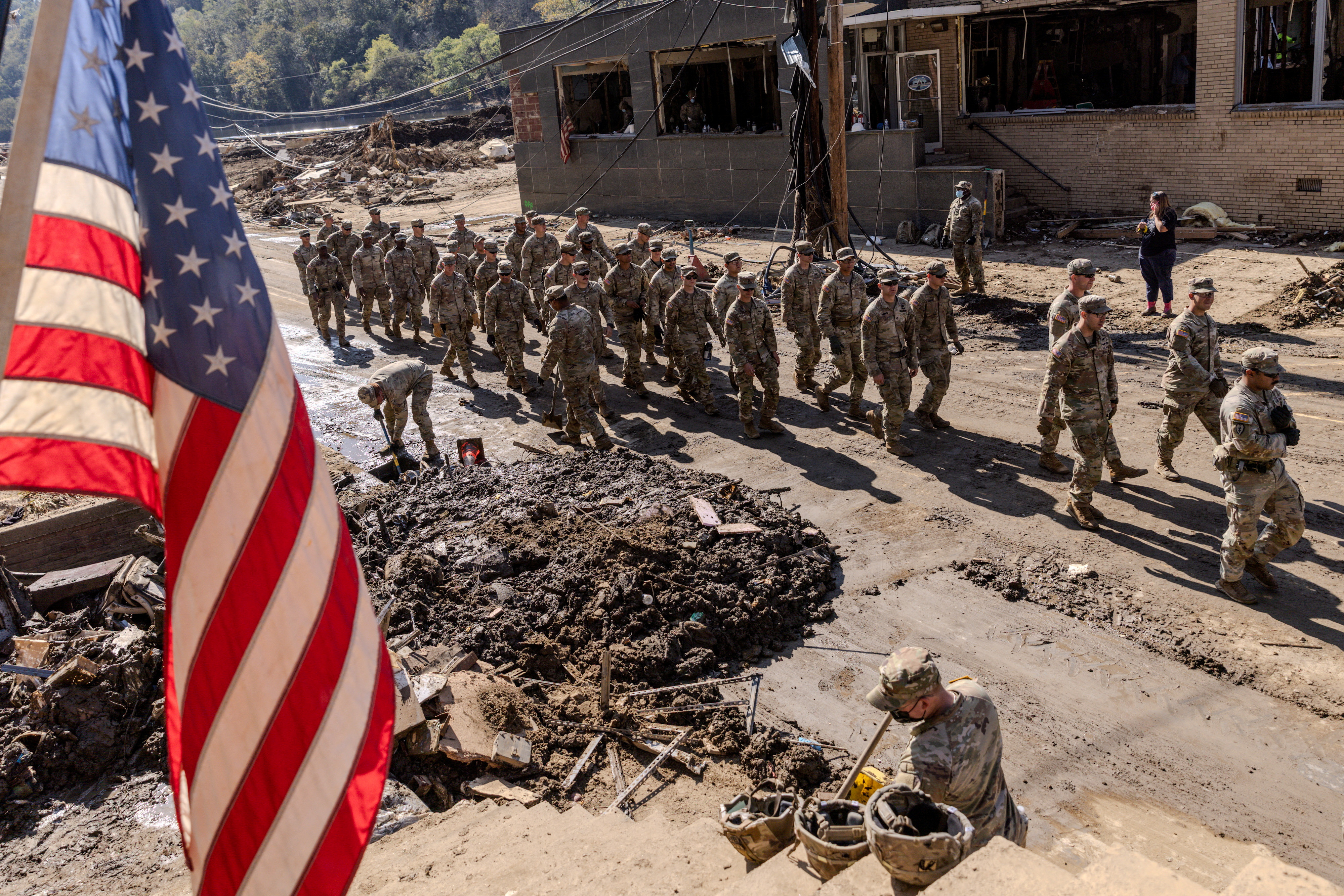 US Army helps North Carolina dig out from Helene - October 16, 2024 ...