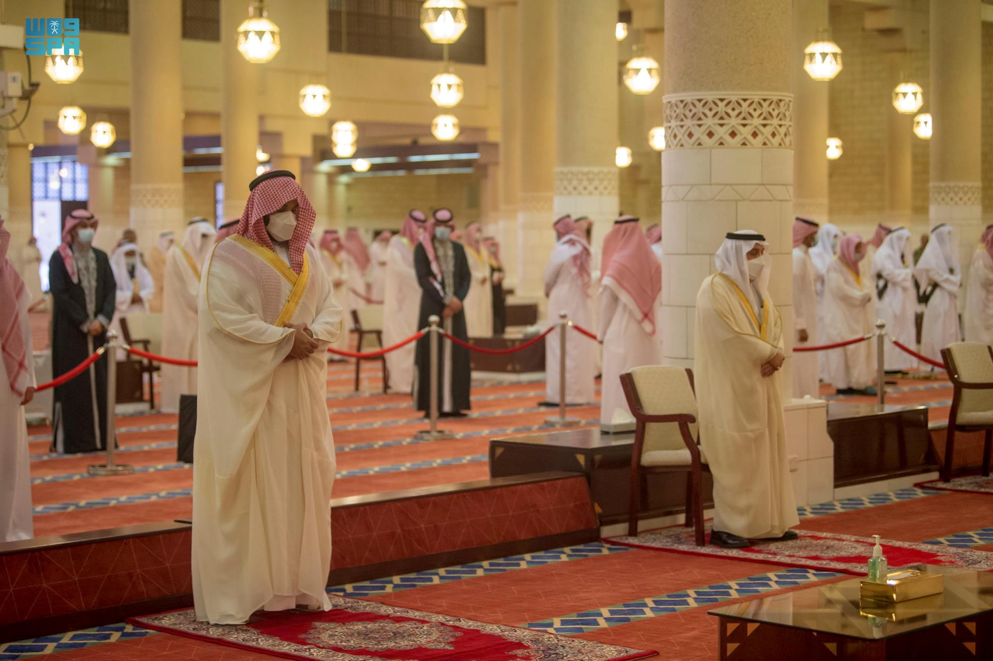 Saudi Crown Prince Mohammed Bin Salman performs Eid al-Fitr prayers, in Riyadh