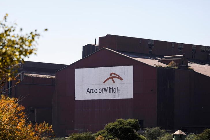 A general view of ArcelorMittal South Africa, in Johannesburg