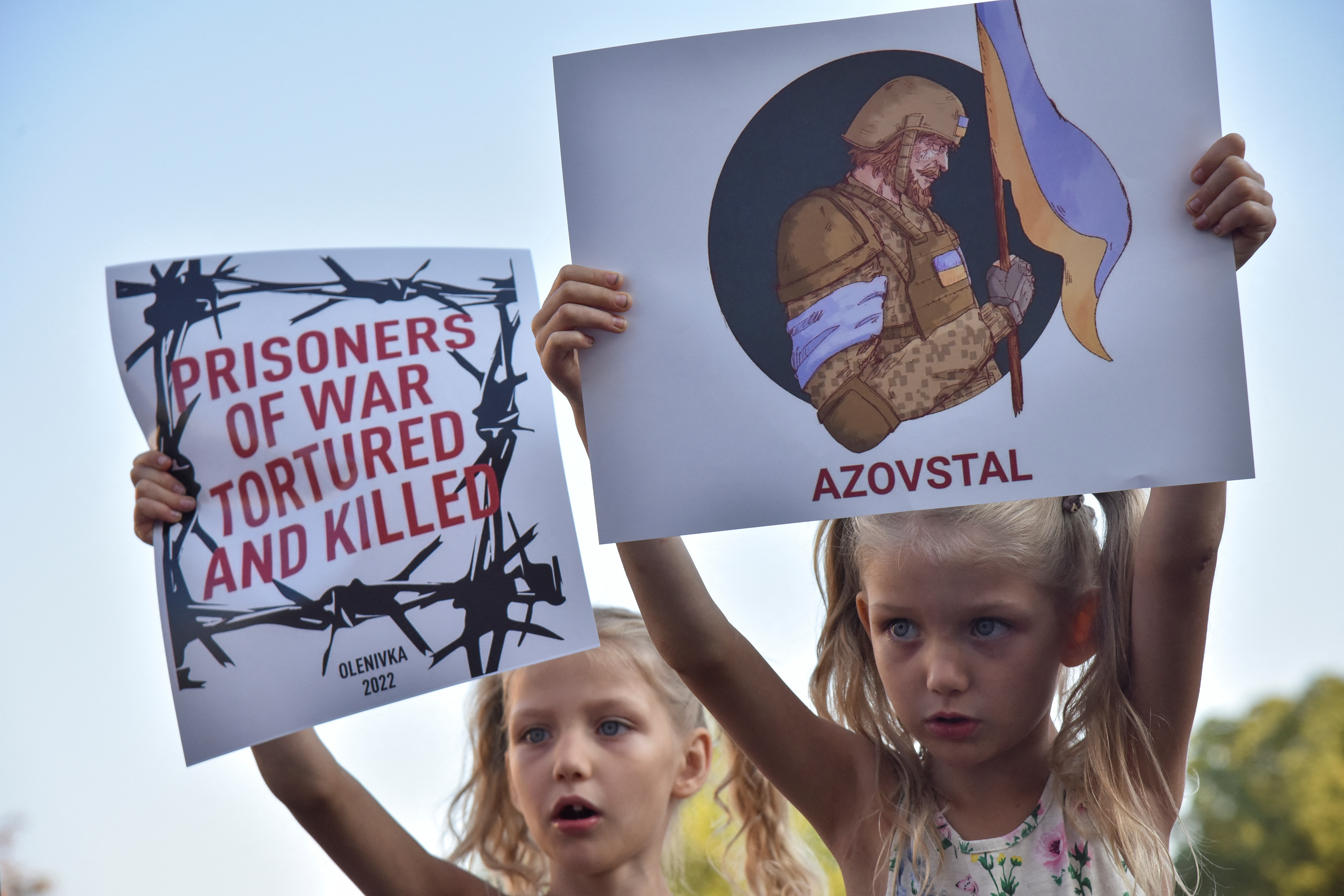 Rally demanding to recognize Russia as a state sponsor of terrorism, in Lviv