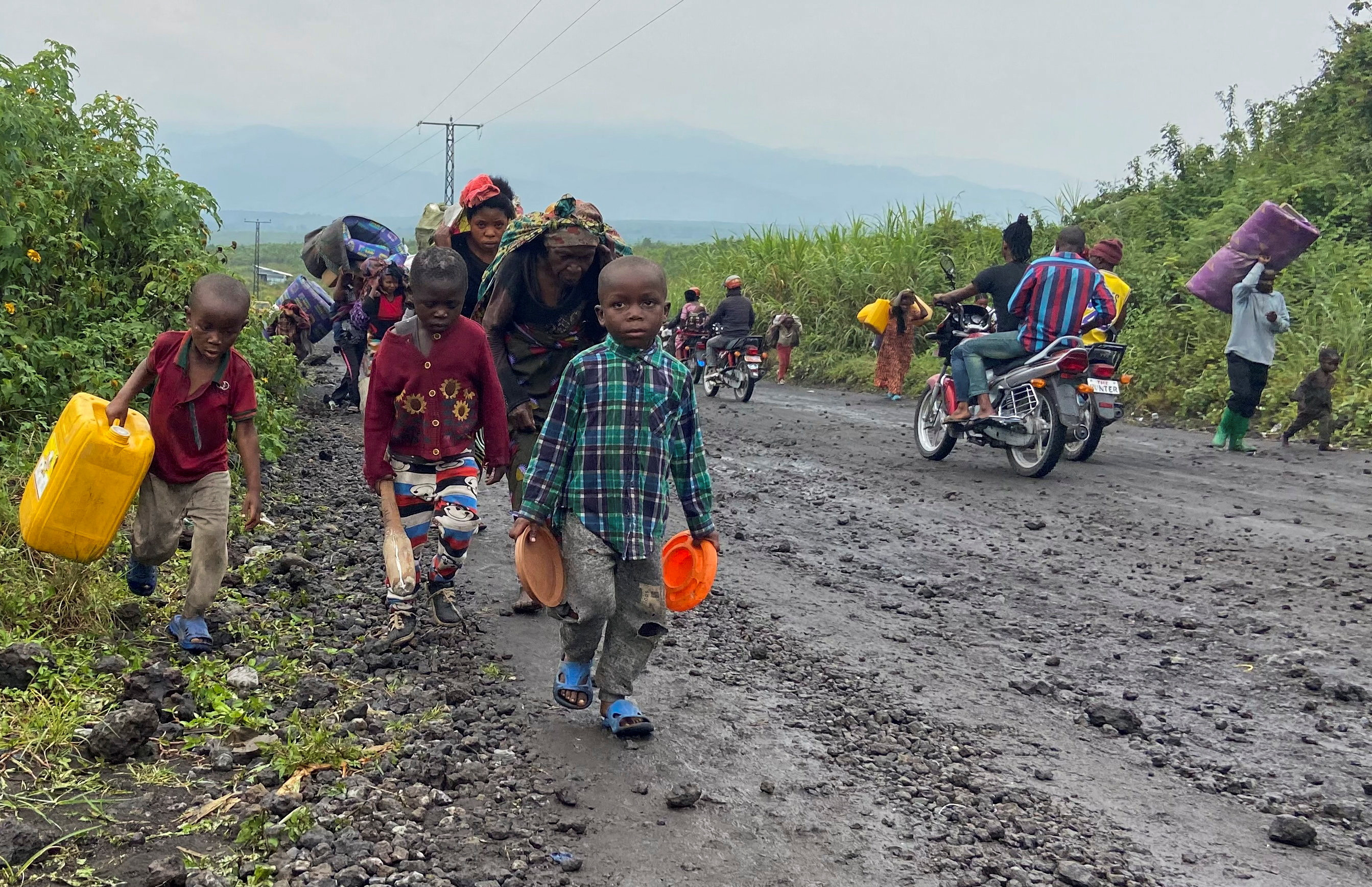 Hundreds flee gunshots on the outskirts of Goma