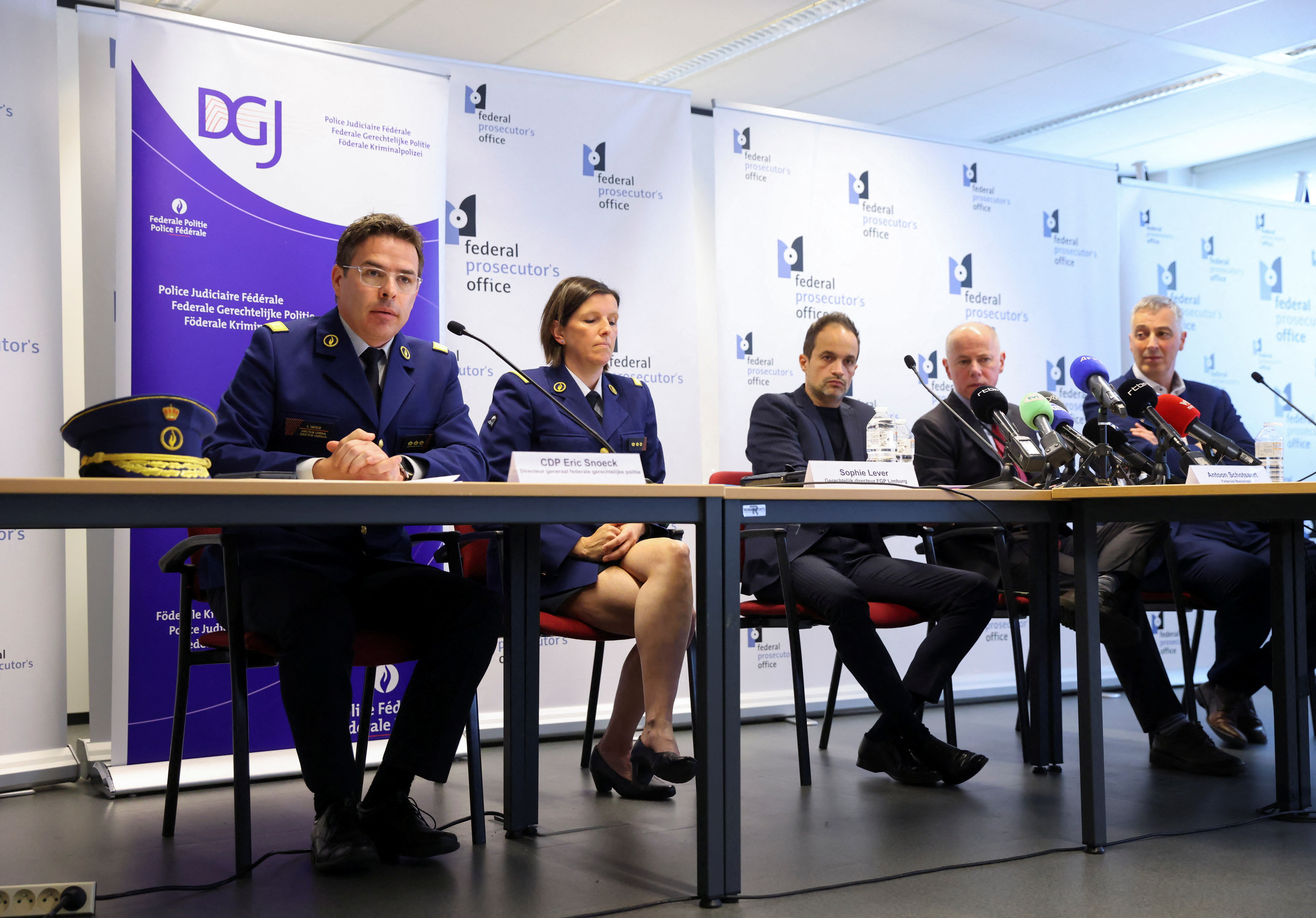 News conference following a series of police raids targeting the Calabrian mafia, in Brussels