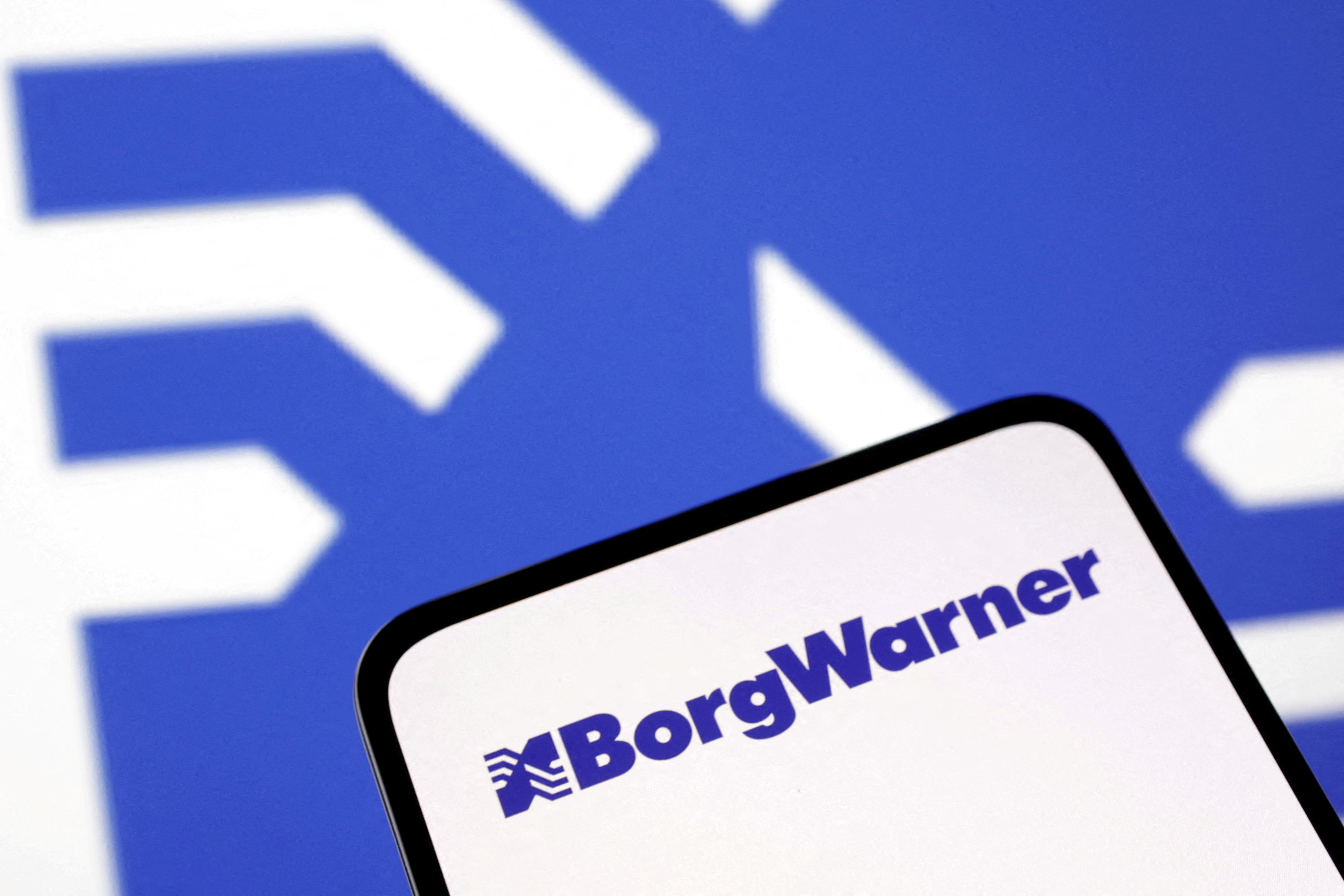 Illustration shows BorgWarner Inc logo