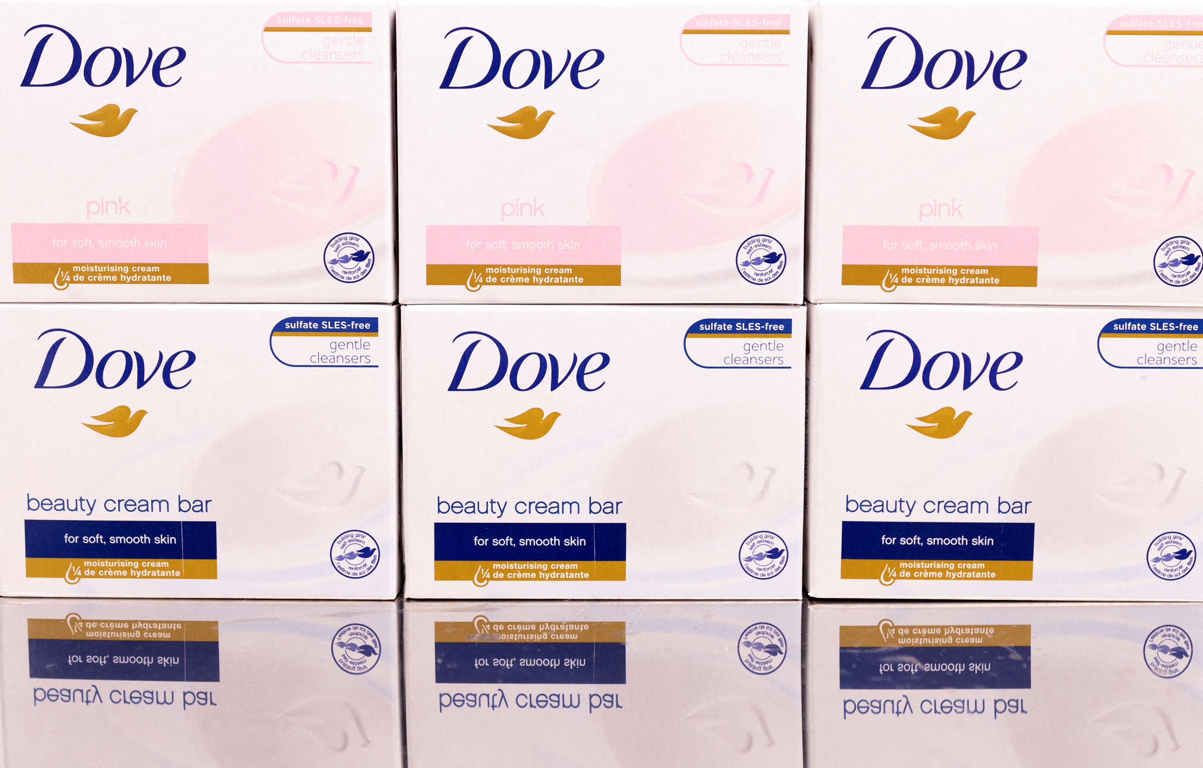 Illustration of Dove soaps