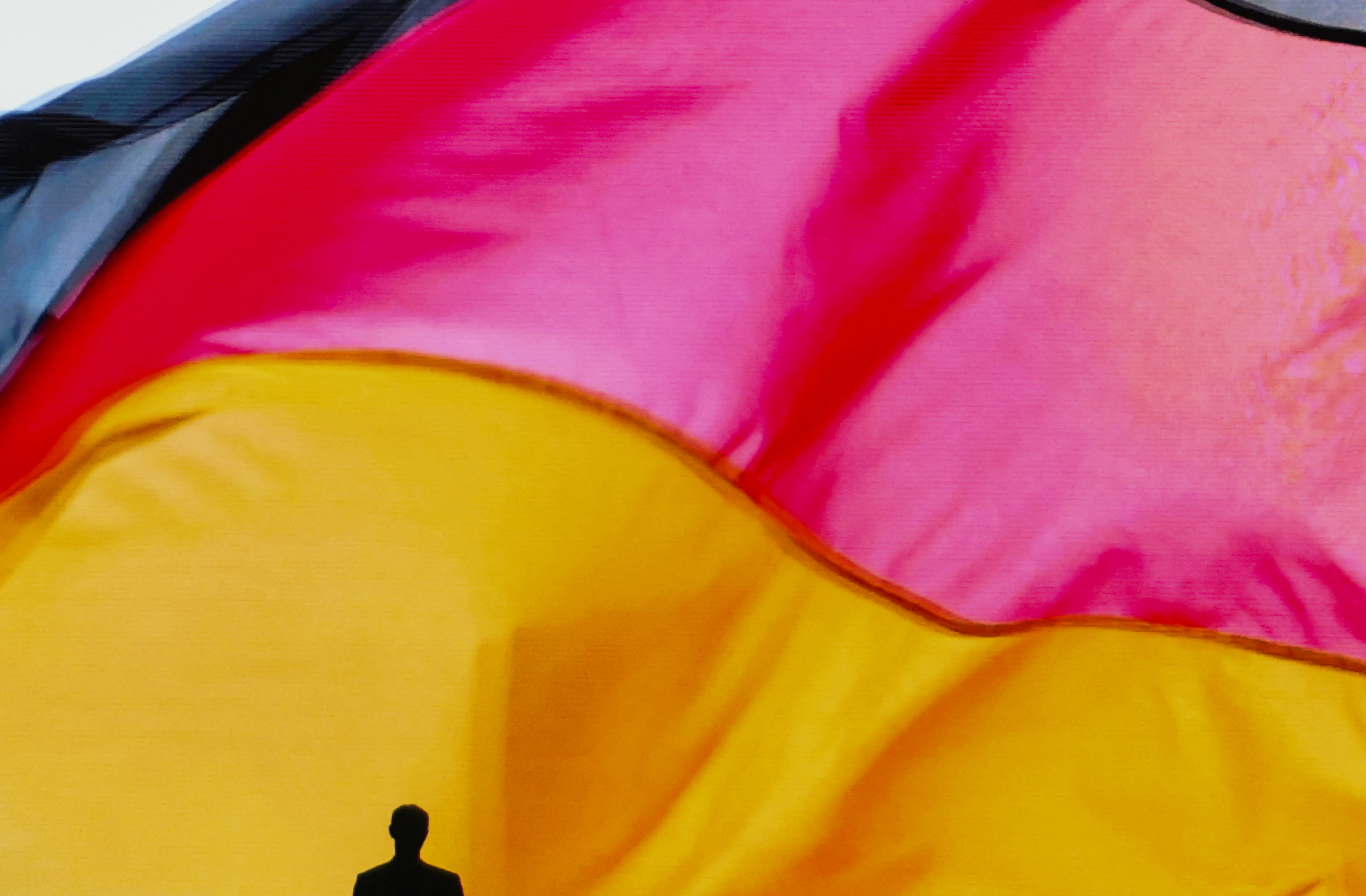 Friedrich Merz, candidate for German Chancellor for the Christian Democratic Union (CDU), addresses a campaign rally in Oberhausen