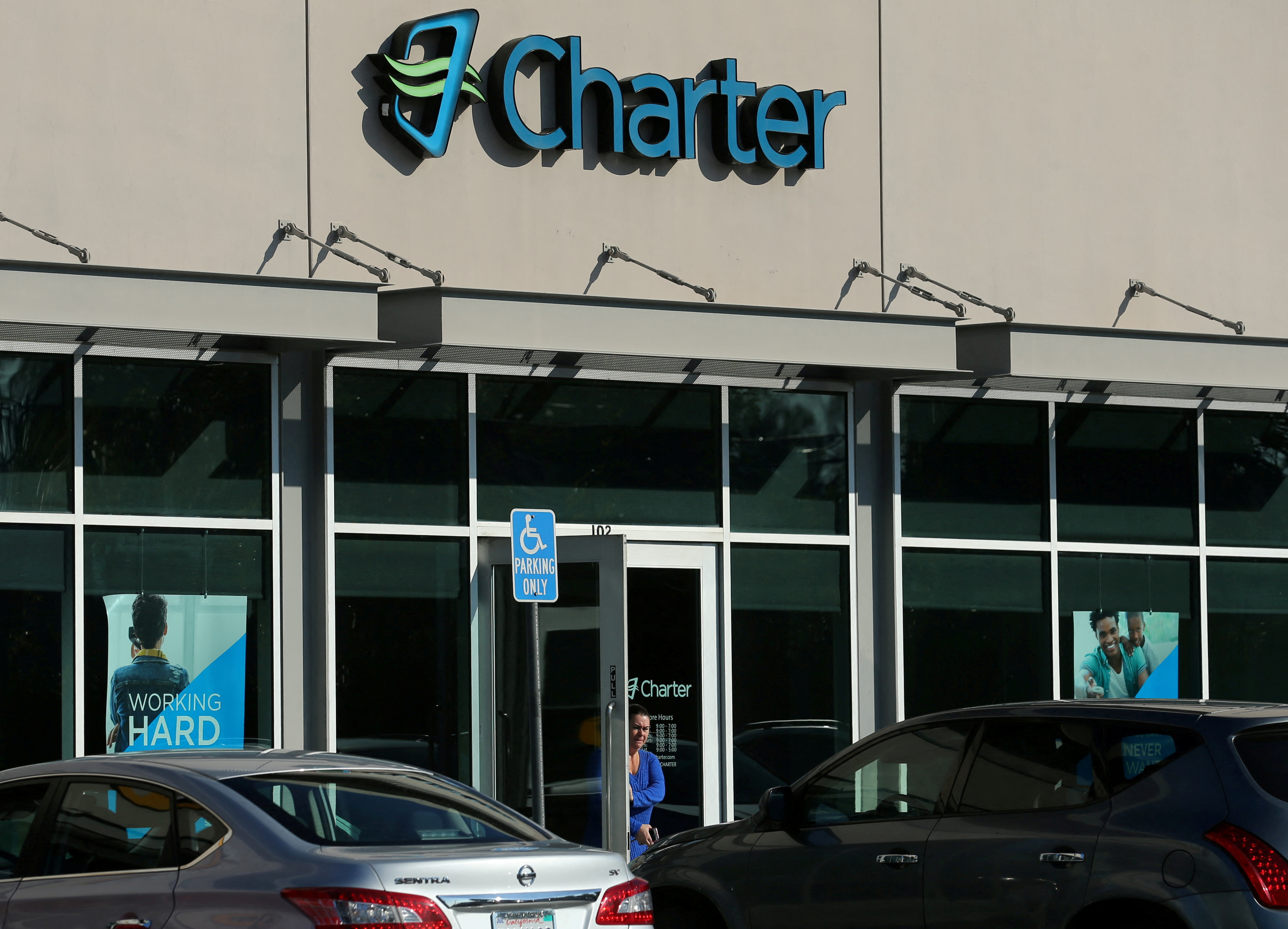 A Charter Communications company store is pictured in Long Beach, California