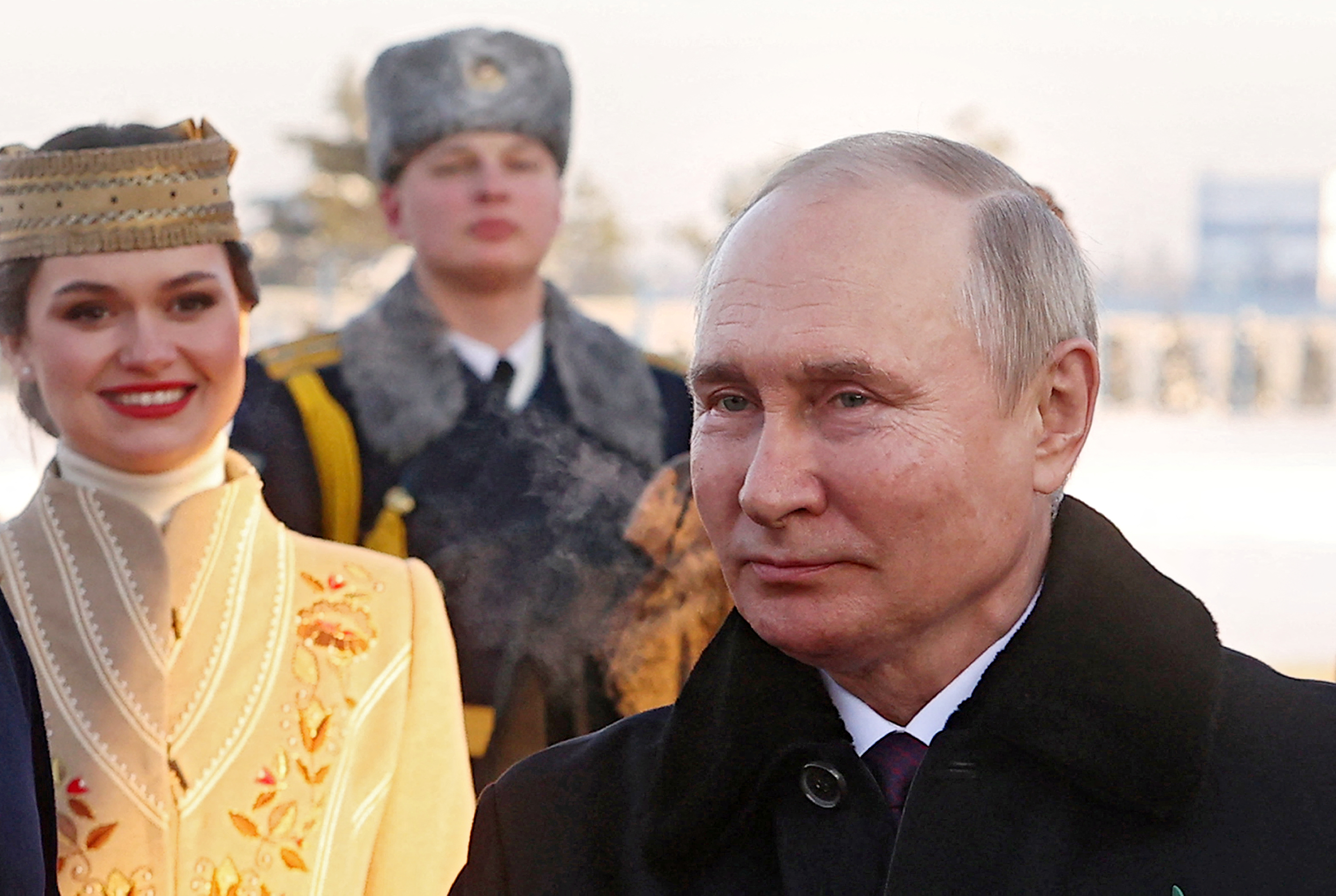 Russian President Vladimir Putin arrives in Minsk