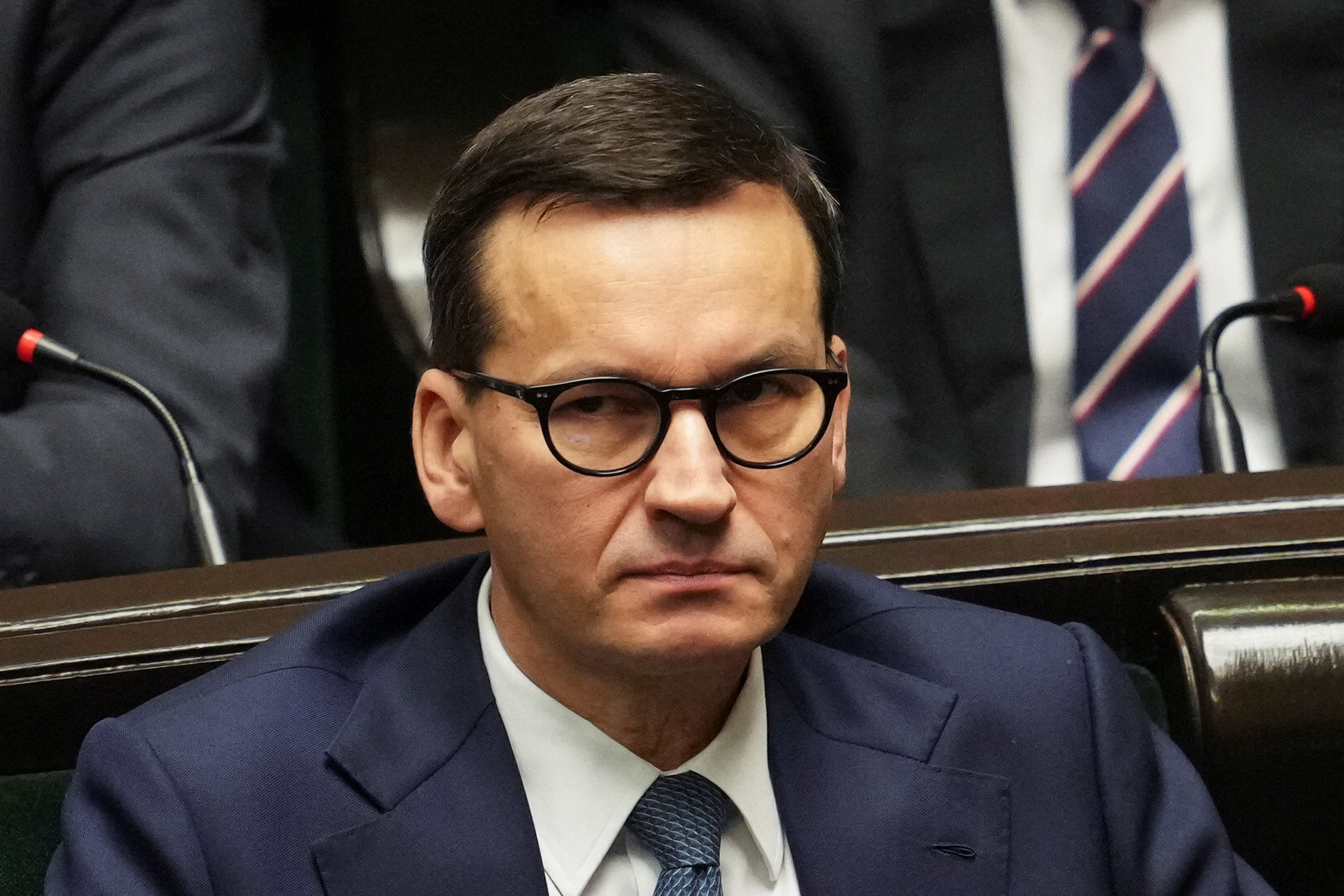 Former Polish PM Morawiecki attends new government's programme presentation in Warsaw