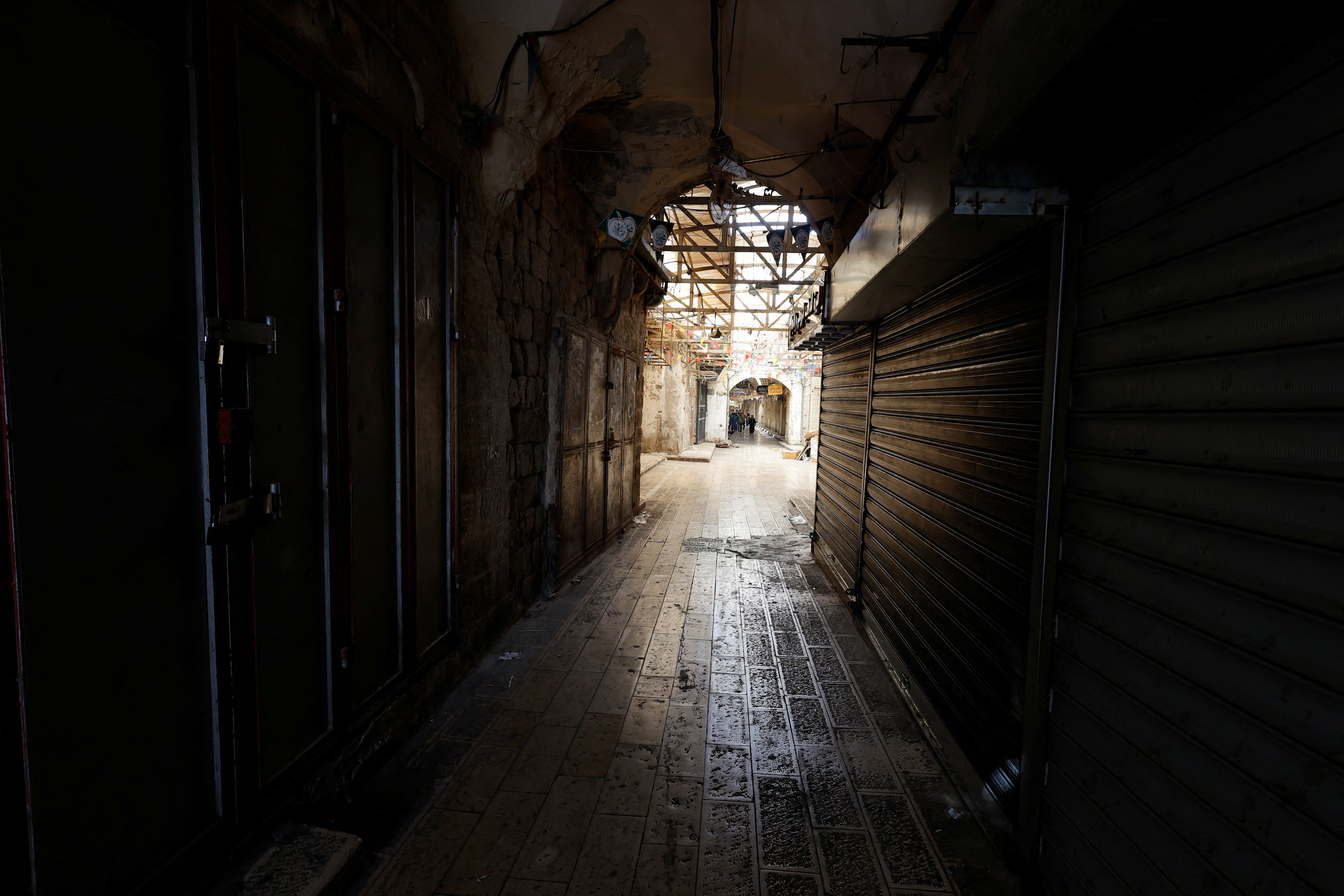 Shops close following Israeli raid in Nablus