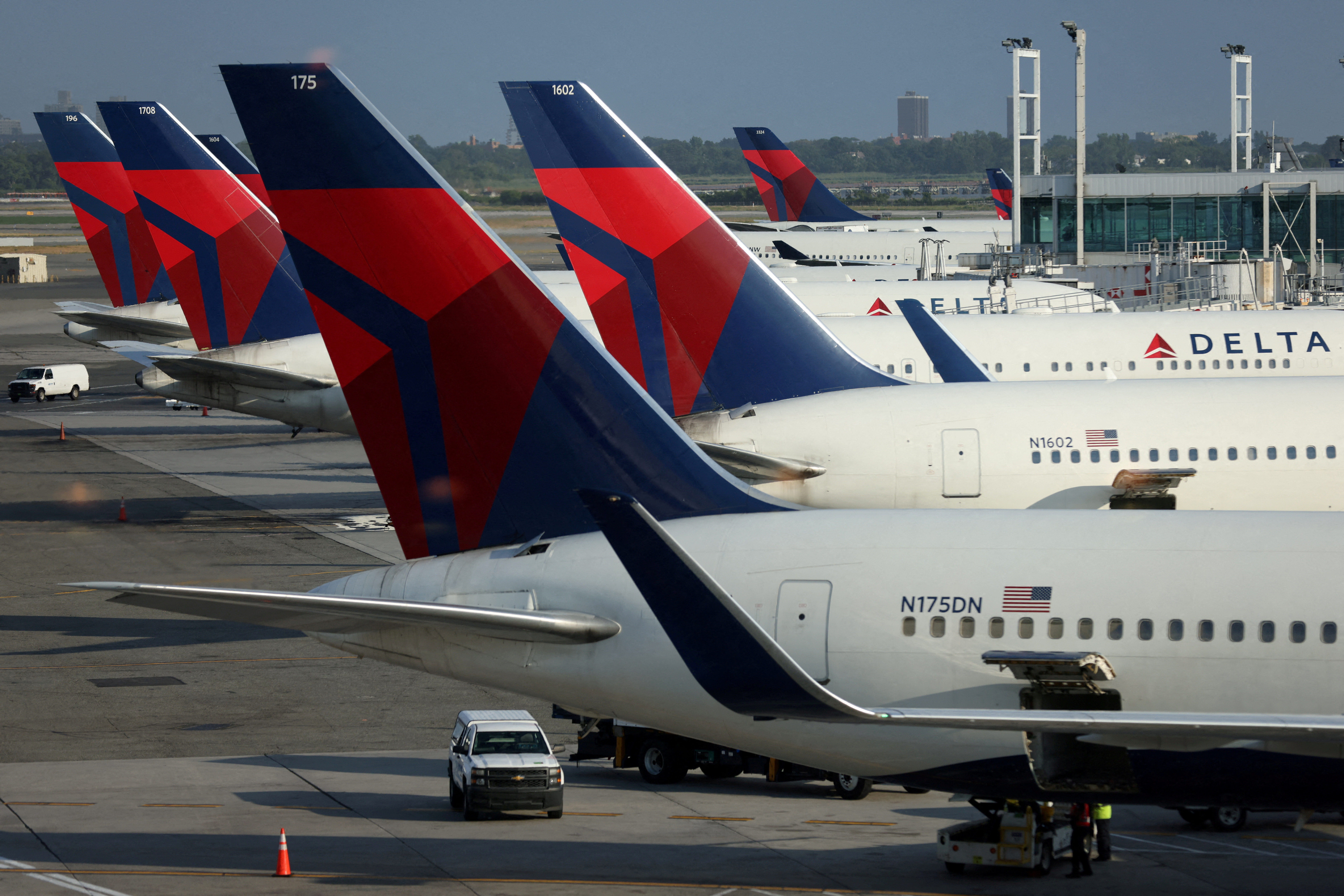 Delta Air Lines planes at John F. Kennedy International Airport 