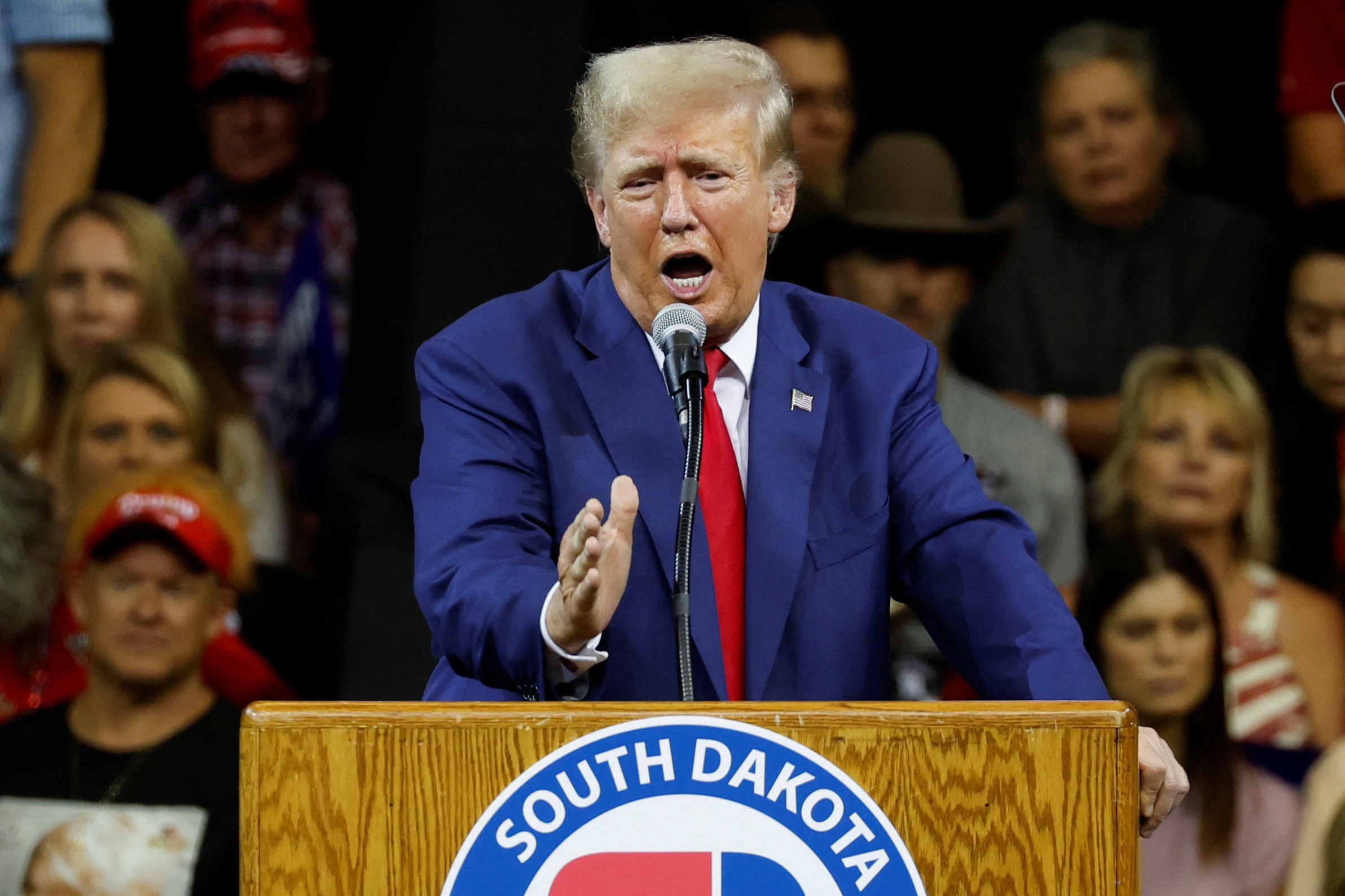 Trump scores South Dakota governor's 2024 endorsement at rally Reuters