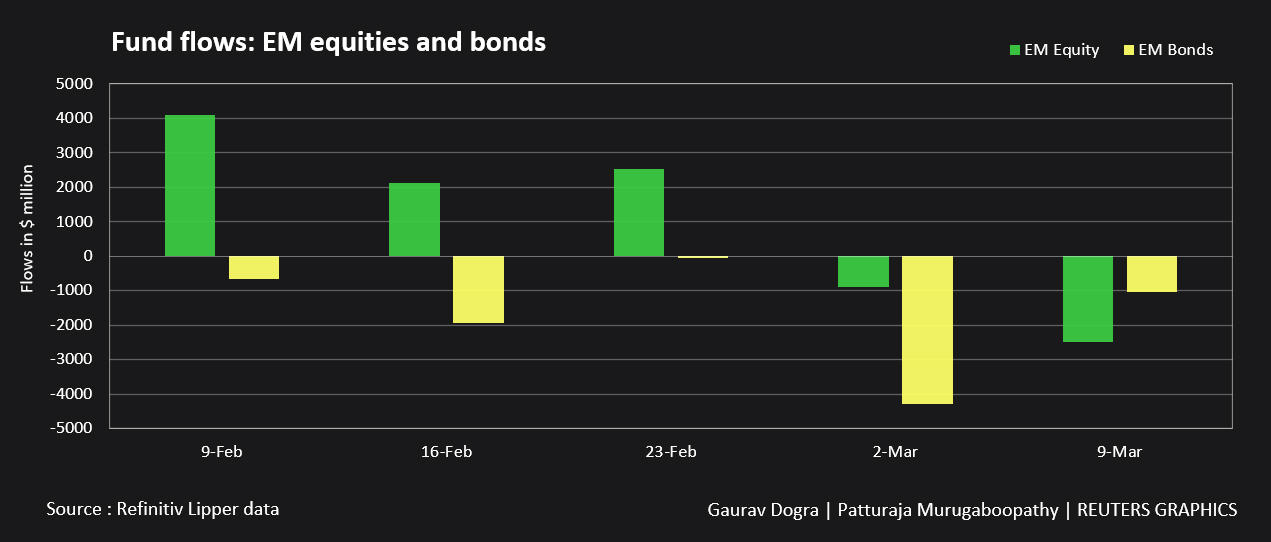 Fund flows: emerging market stocks and bonds