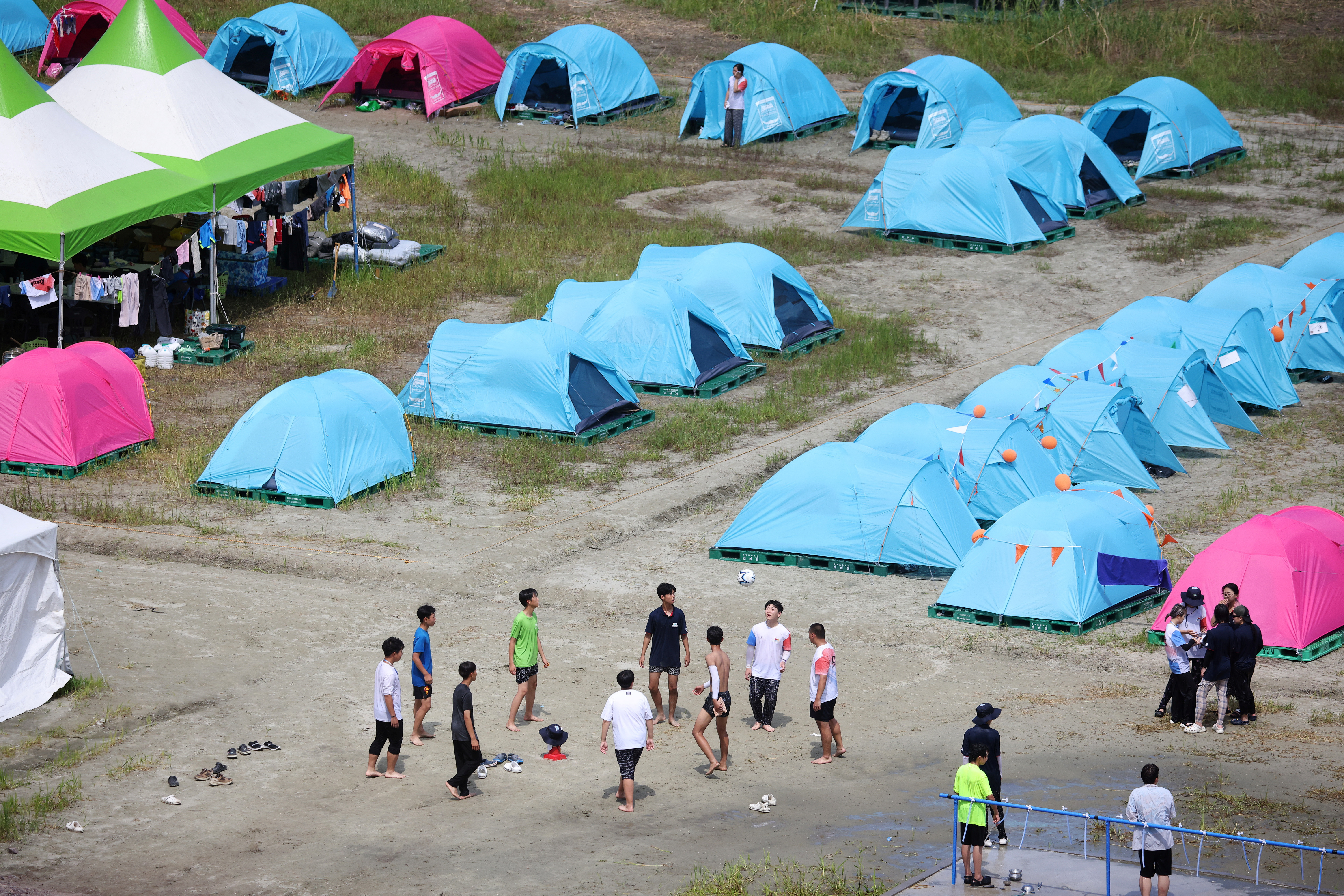 Кемпинг в Южной Корее. Leave the camp