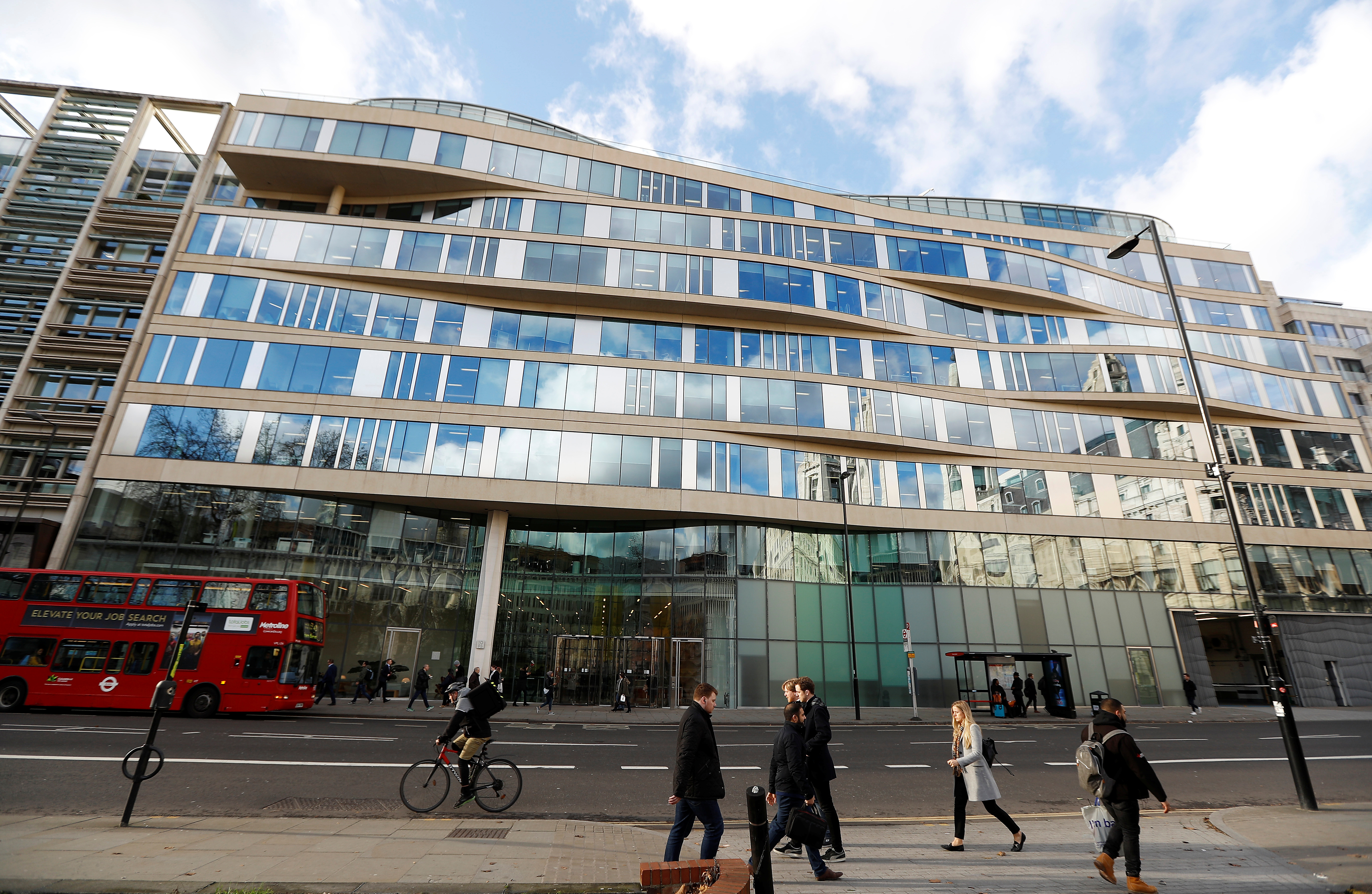 The offices where the London Metal Exchange is headquartered are seen in the City of London