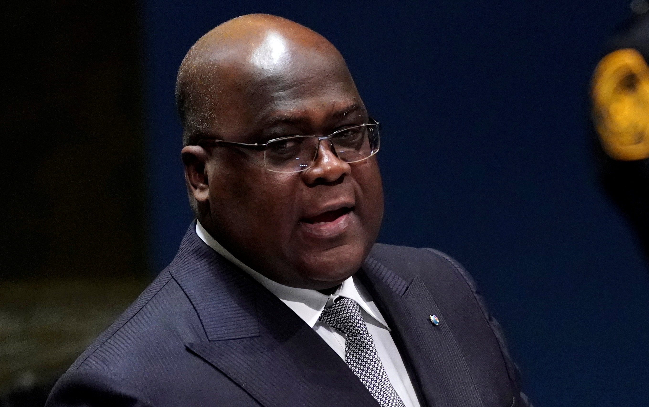 Congo's President Felix Antoine Tshilombo Tshisekedi addresses the 74th session of the United Nations General Assembly at U.N. headquarters in New York City, New York, U.S., September 26, 2019. REUTERS/Carlo Allegri/File Photo