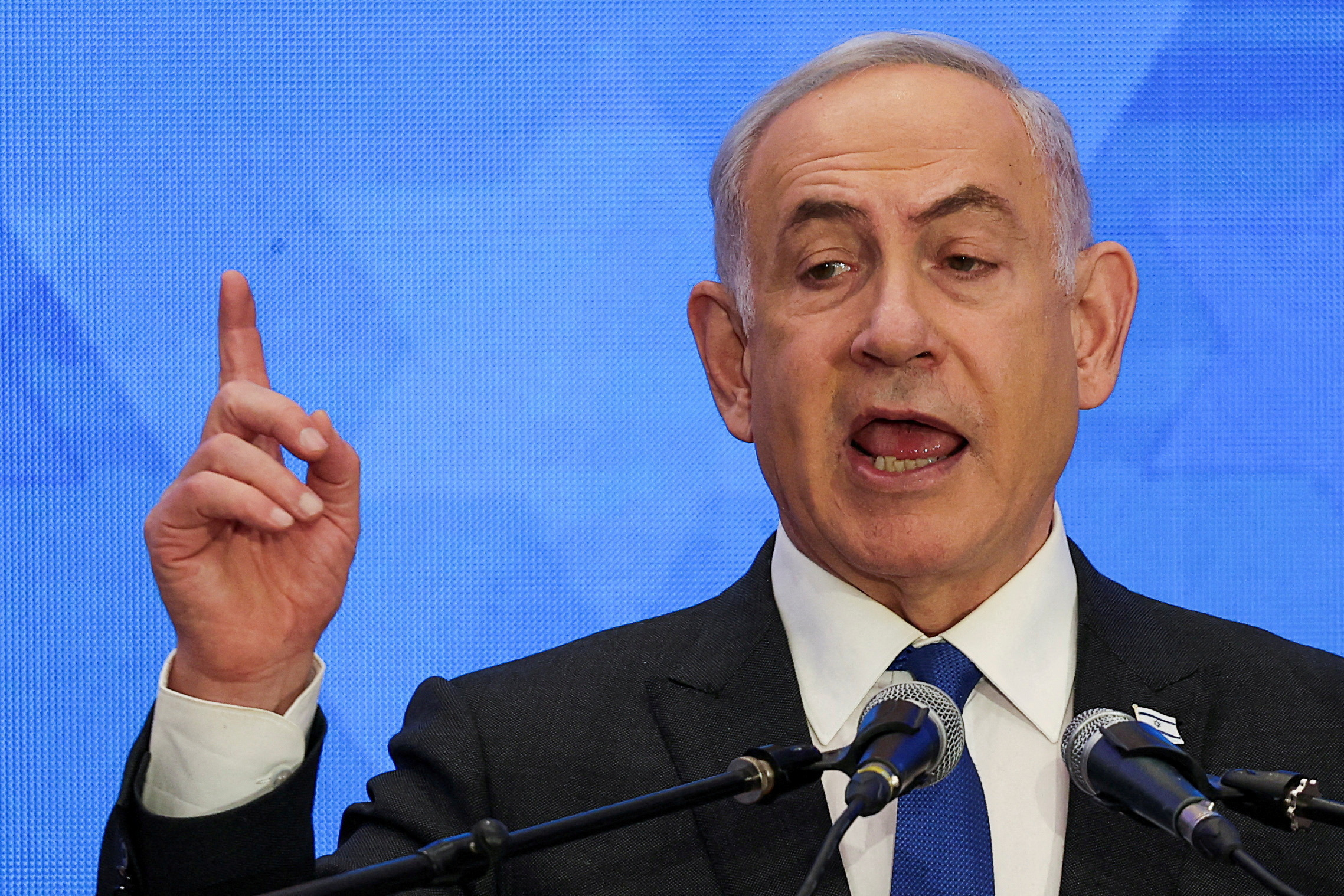 Israeli Prime Minister Benjamin Netanyahu speaks in Jerusalem