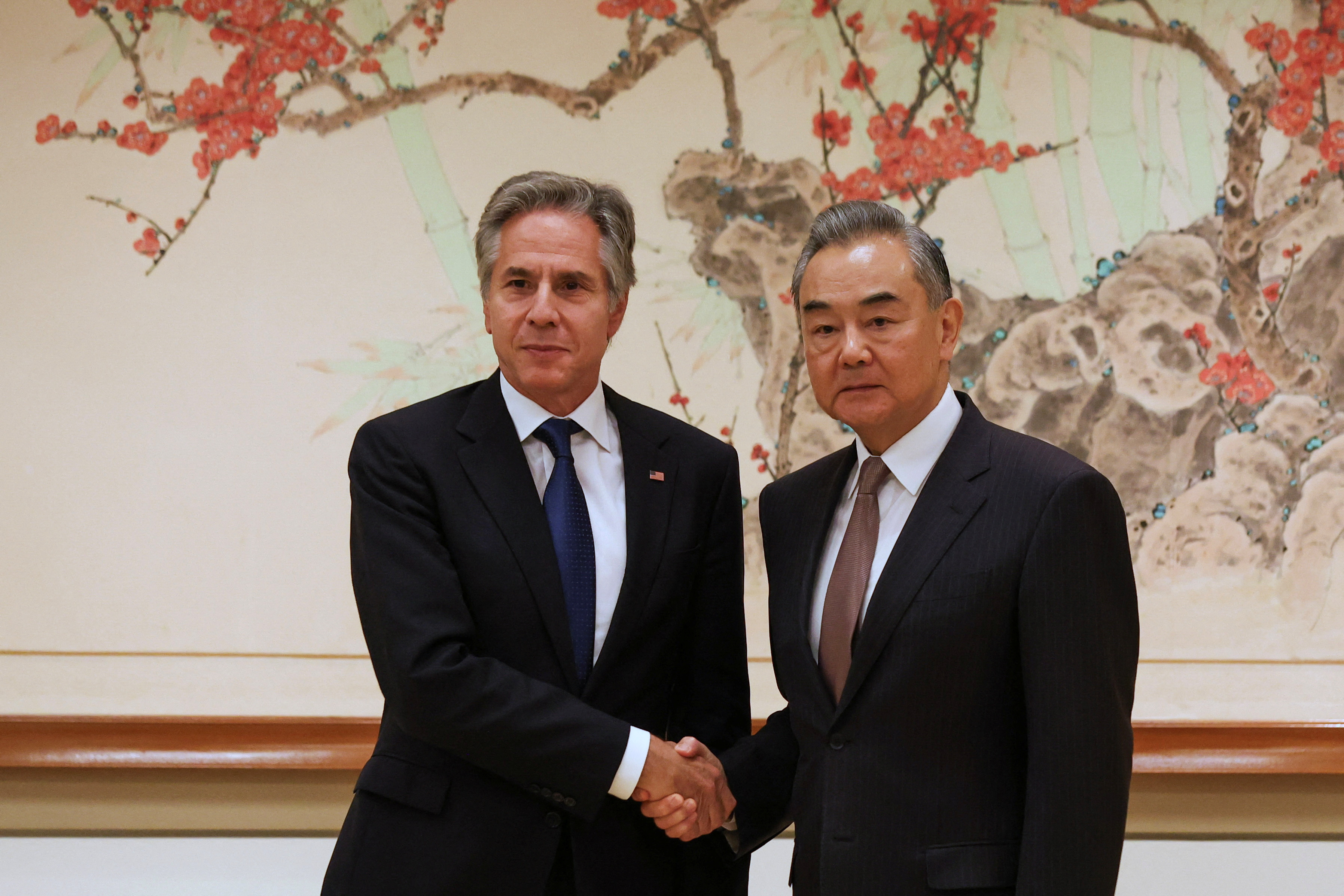 U.S. Secretary of State Antony J. Blinken meets China's Foreign Minister Wang Yi in New York