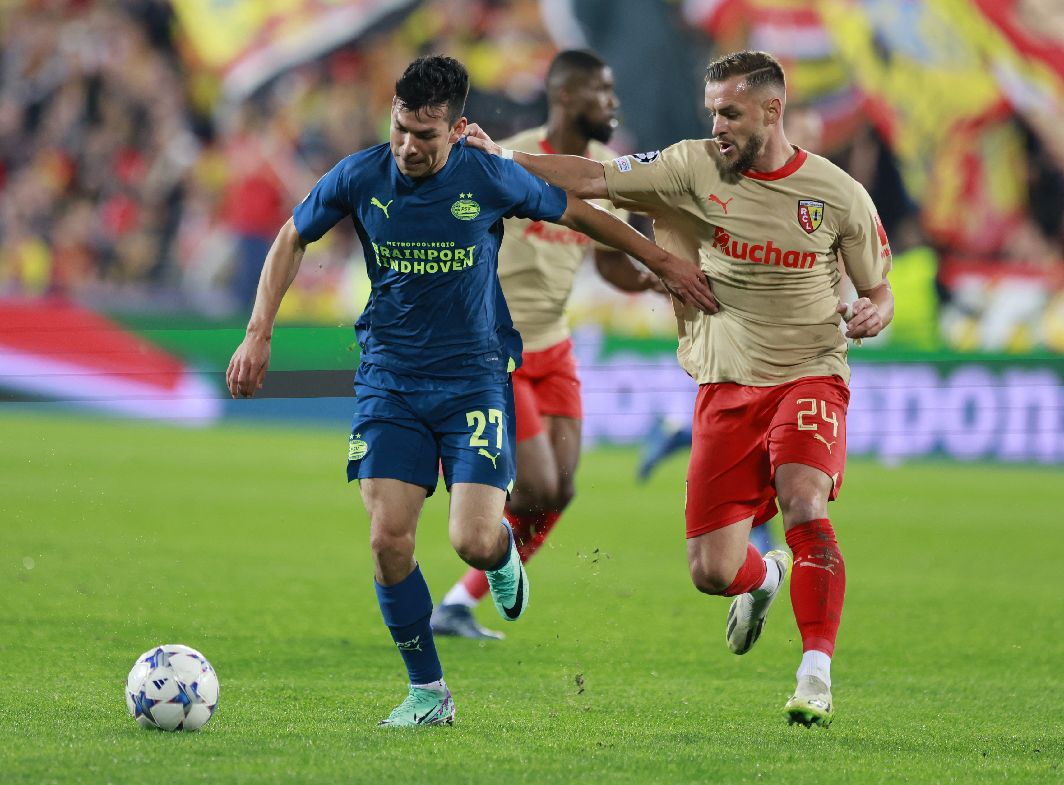 Le RC Lens dépassé par le PSV Eindhoven en Ligue des champions (0-1) -  Paris (75000)