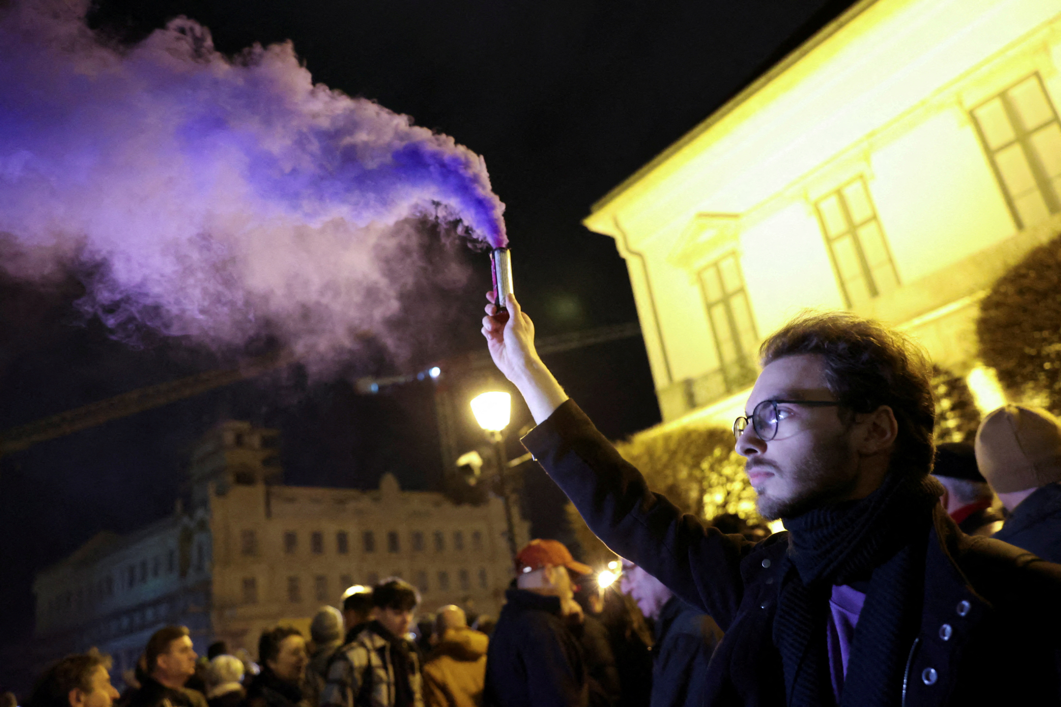 Protest to demand the resignation of Hungarian President Novak, in Budapest