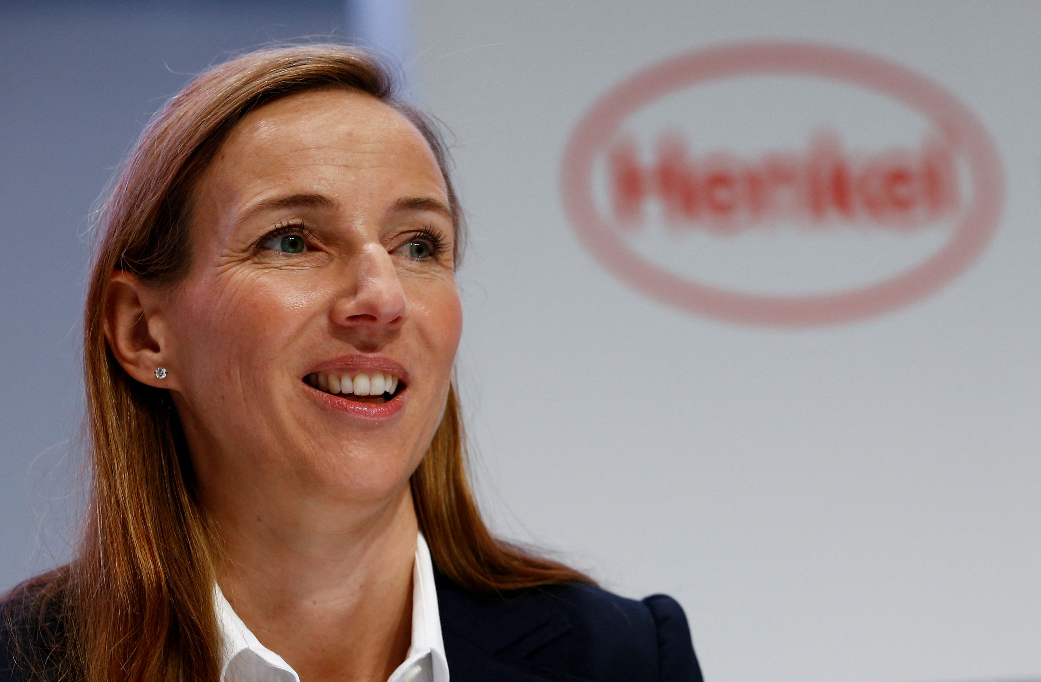 Henkel supervisory board leader Bagel-Trah is pictured at the company's AGM in Duesseldorf