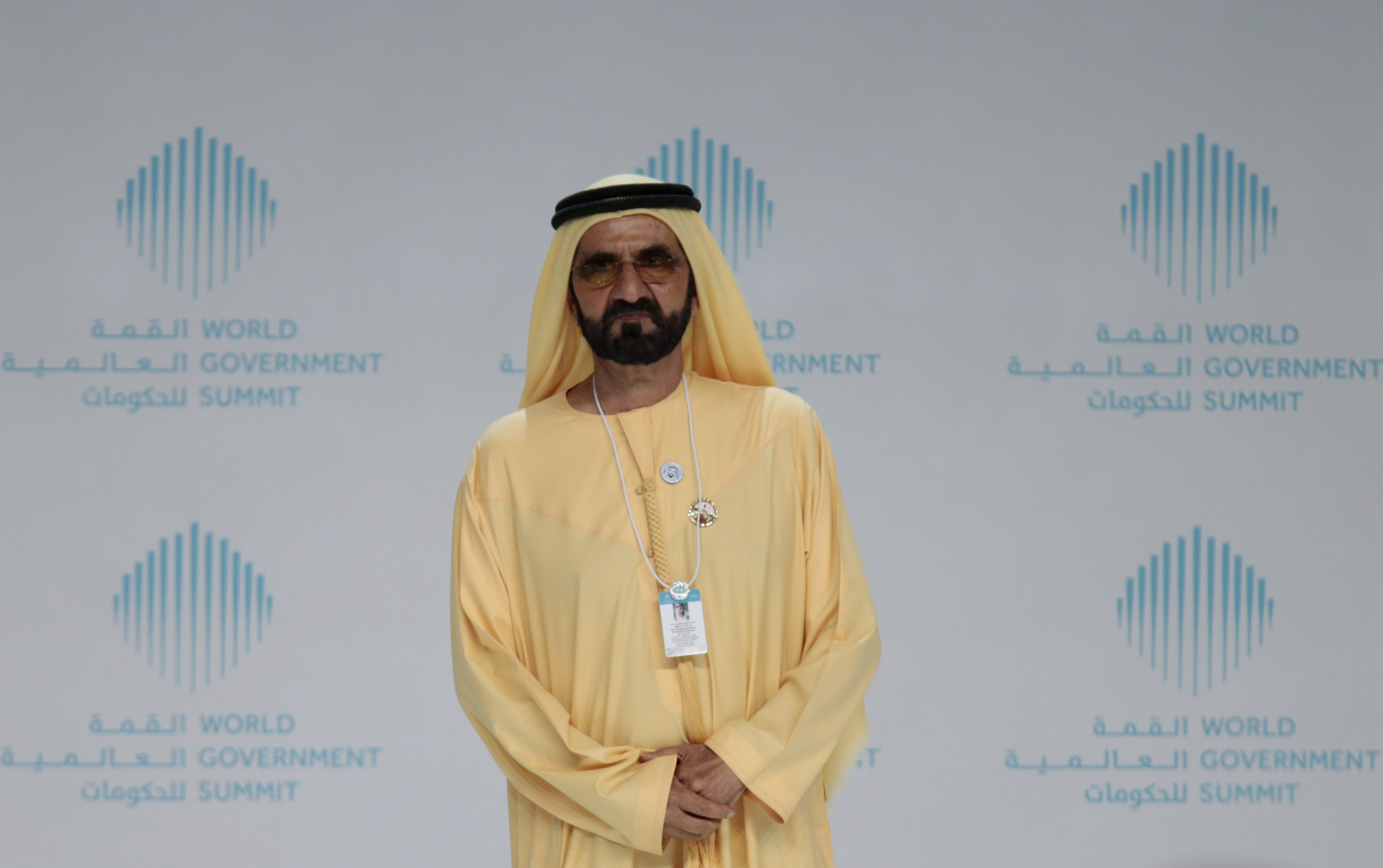 Sheikh Mohammed bin Rashid al-Maktoum, Prime Minister and Vice-President of the United Arab Emirates, and ruler of Dubai, attends the World Government Summit in Dubai