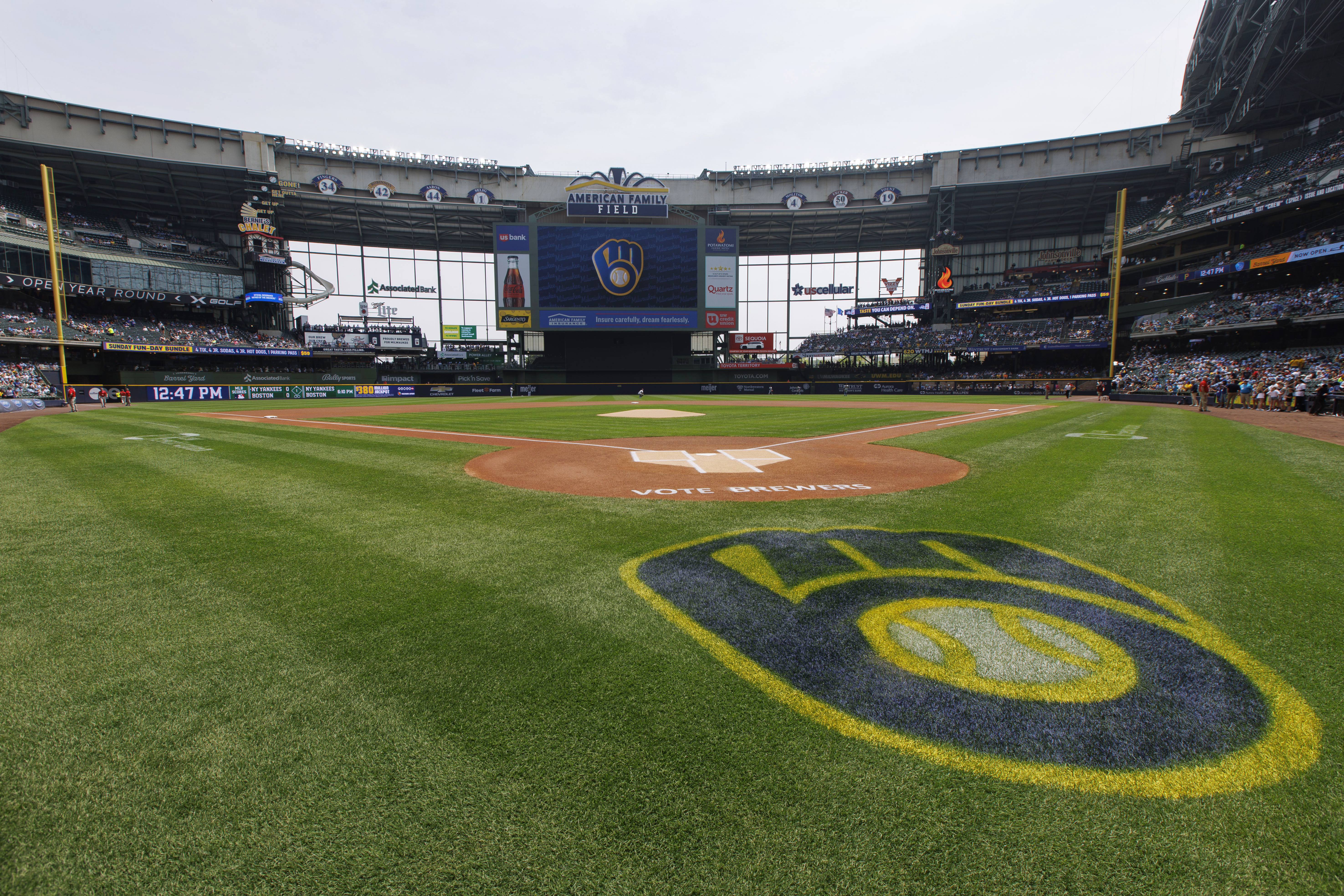 Brewers vs Pirates game photos at American Family Field in Milwaukee