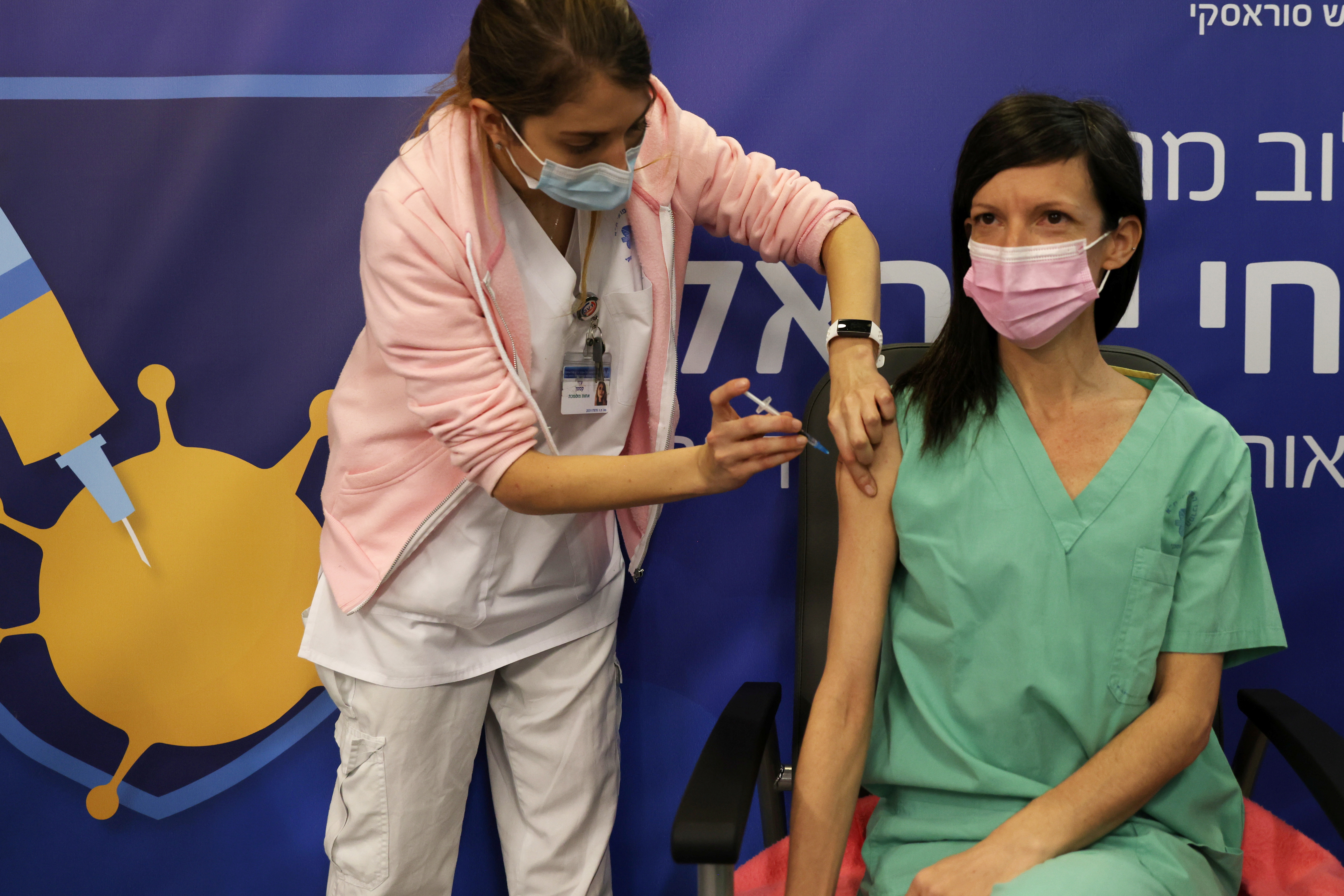Israelis get vaccinated against COVID-19