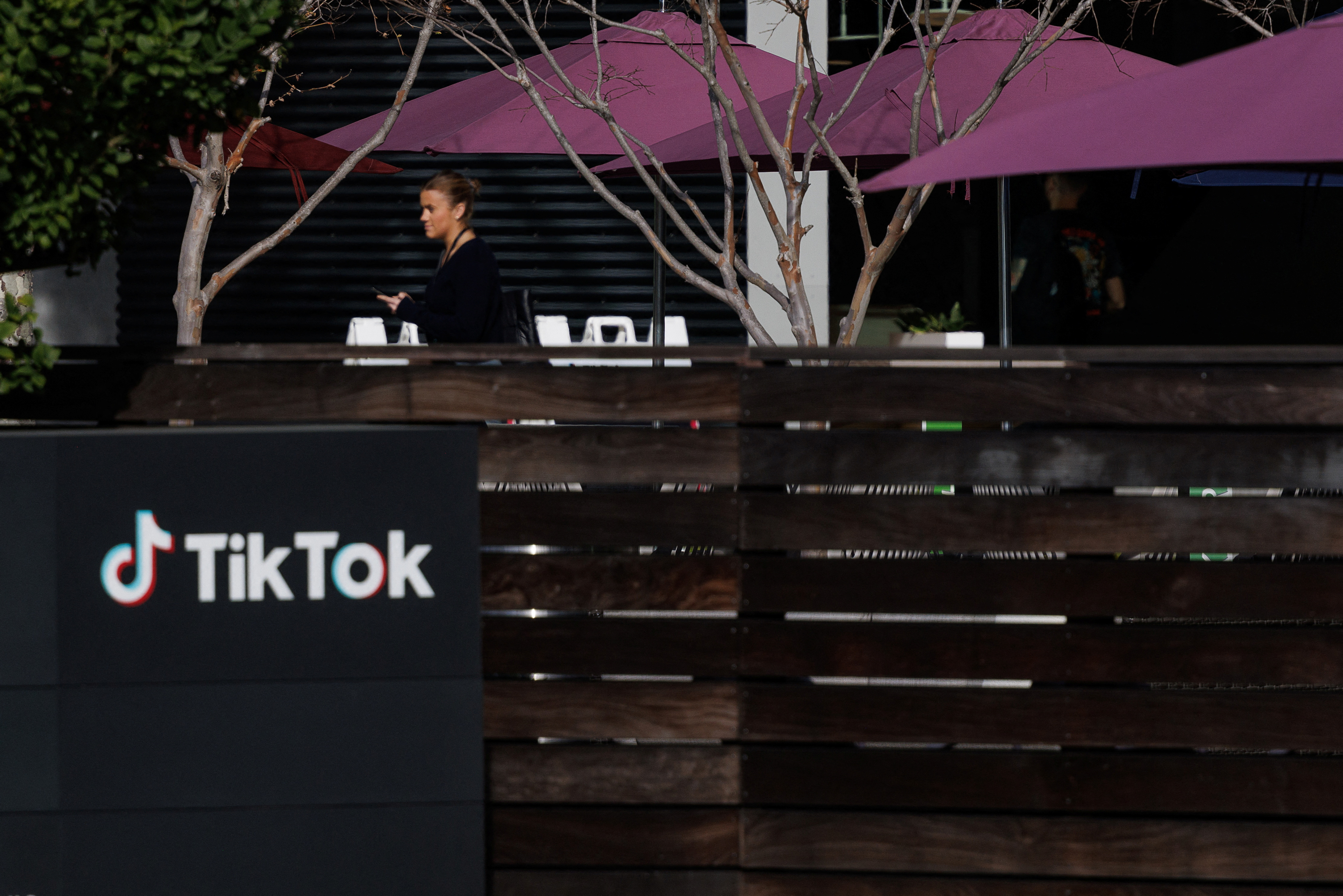 Tik Tok offices shown in California after U.S. Congress passes bill to divest in Chinese owner