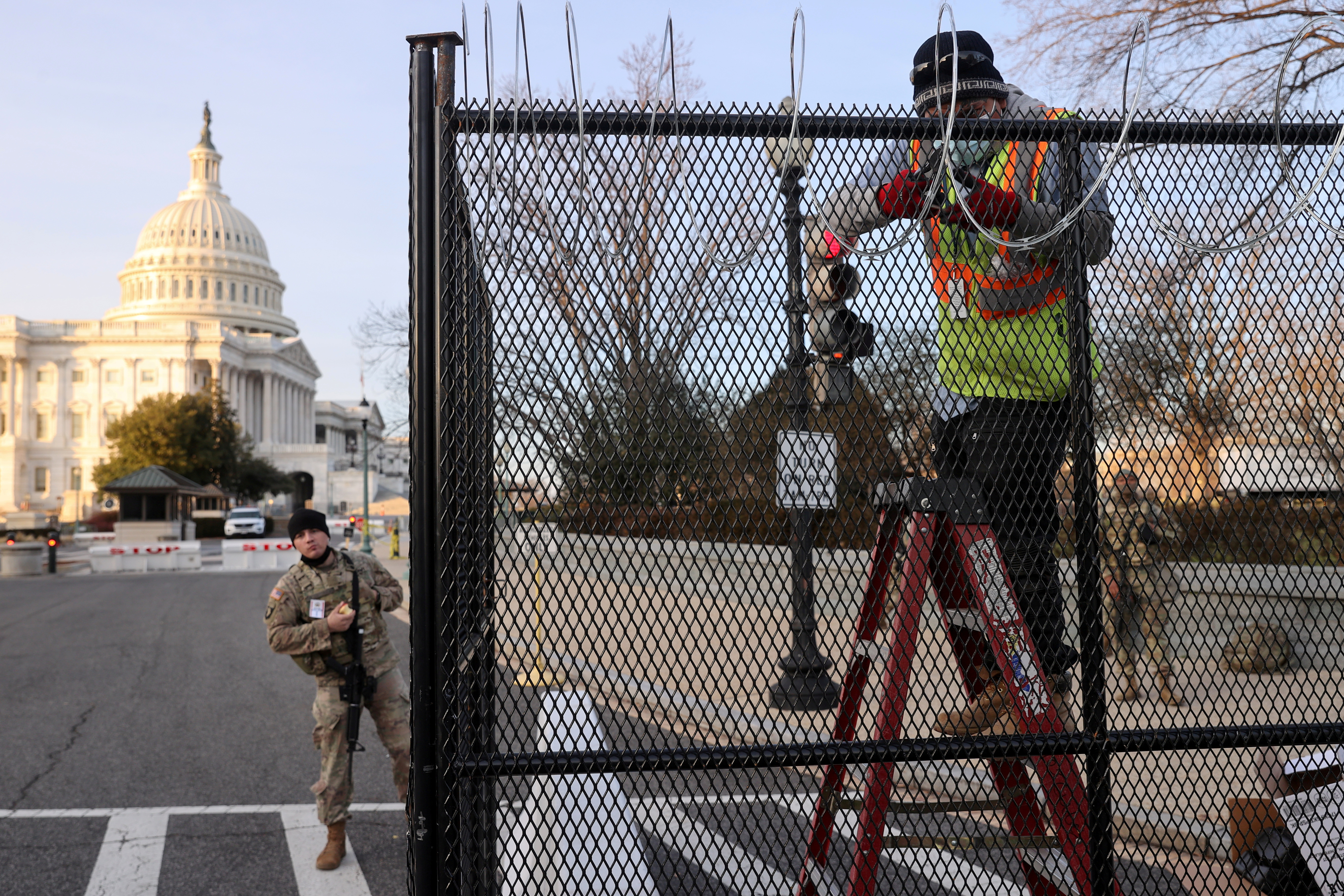 Capital Building Razor Wire U.S. House passes bill awarding Congressional Gold Medals to law ...