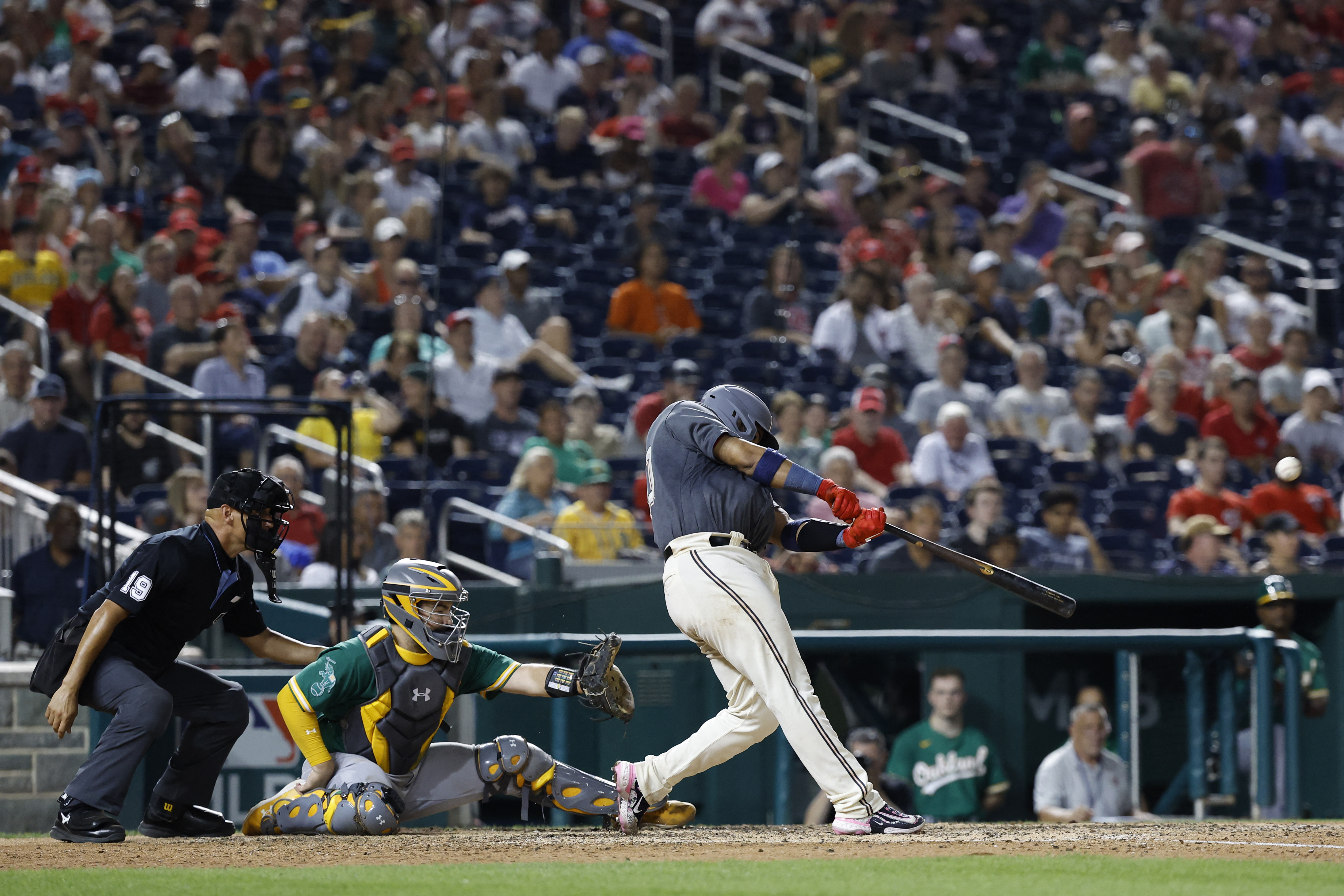 A's fall again as Nationals win on Ruiz's walkoff home run