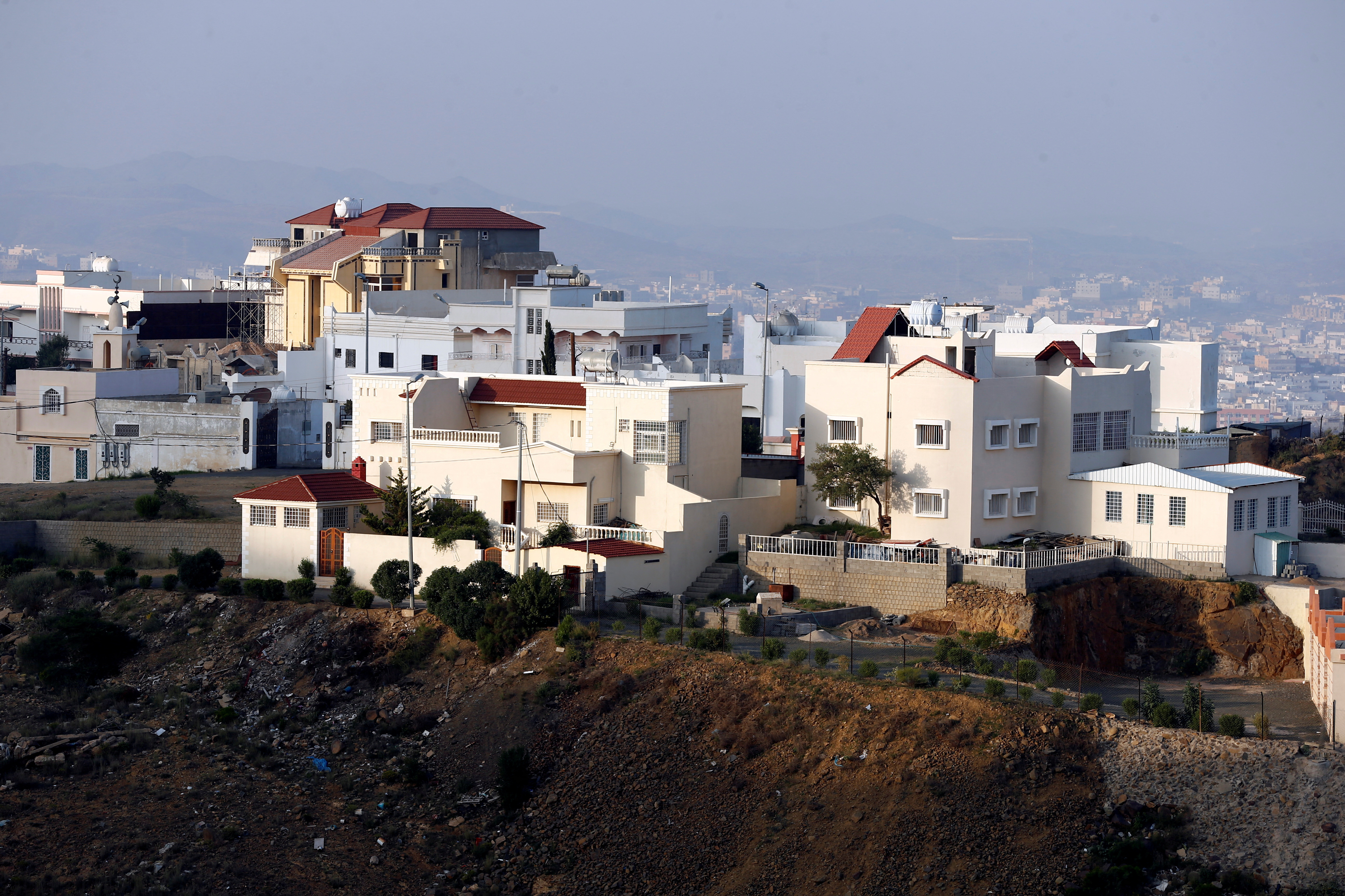 View of houses and buildings in Abha