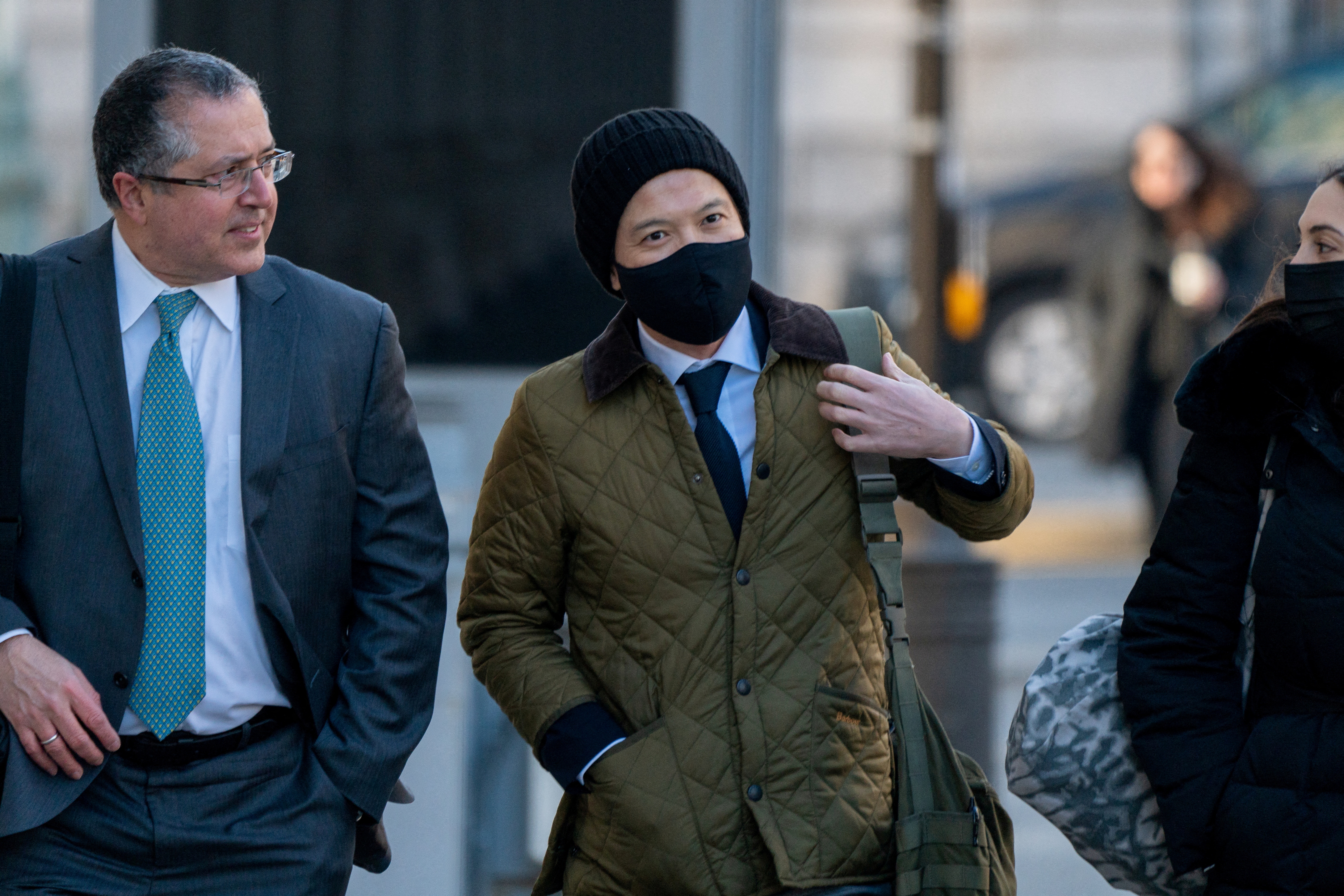 Ex-Goldman Sachs banker Roger Ng arrives at federal court for the jury selection process, in New York