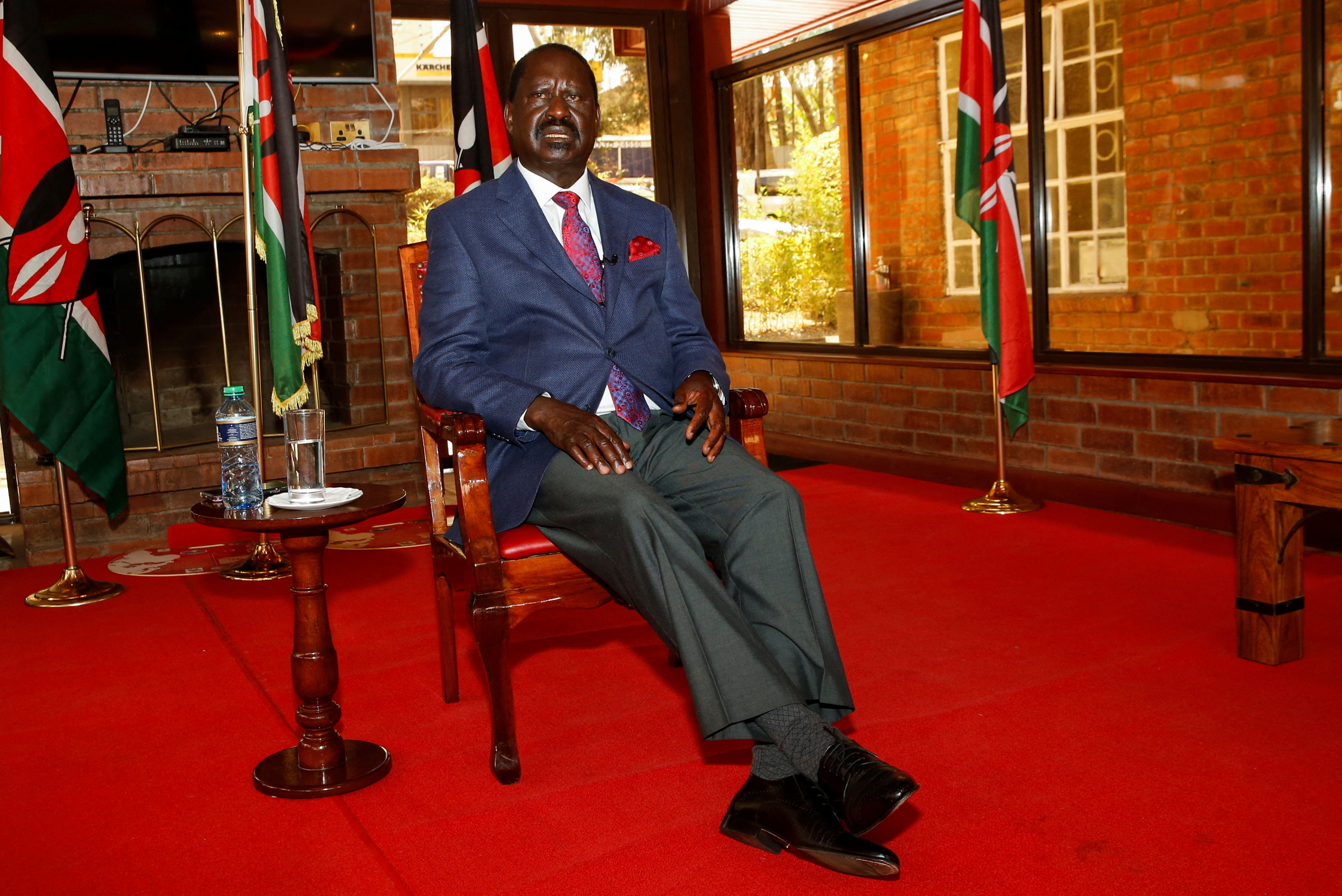 Interview with Kenyan opposition leader Raila Odinga in Nairobi