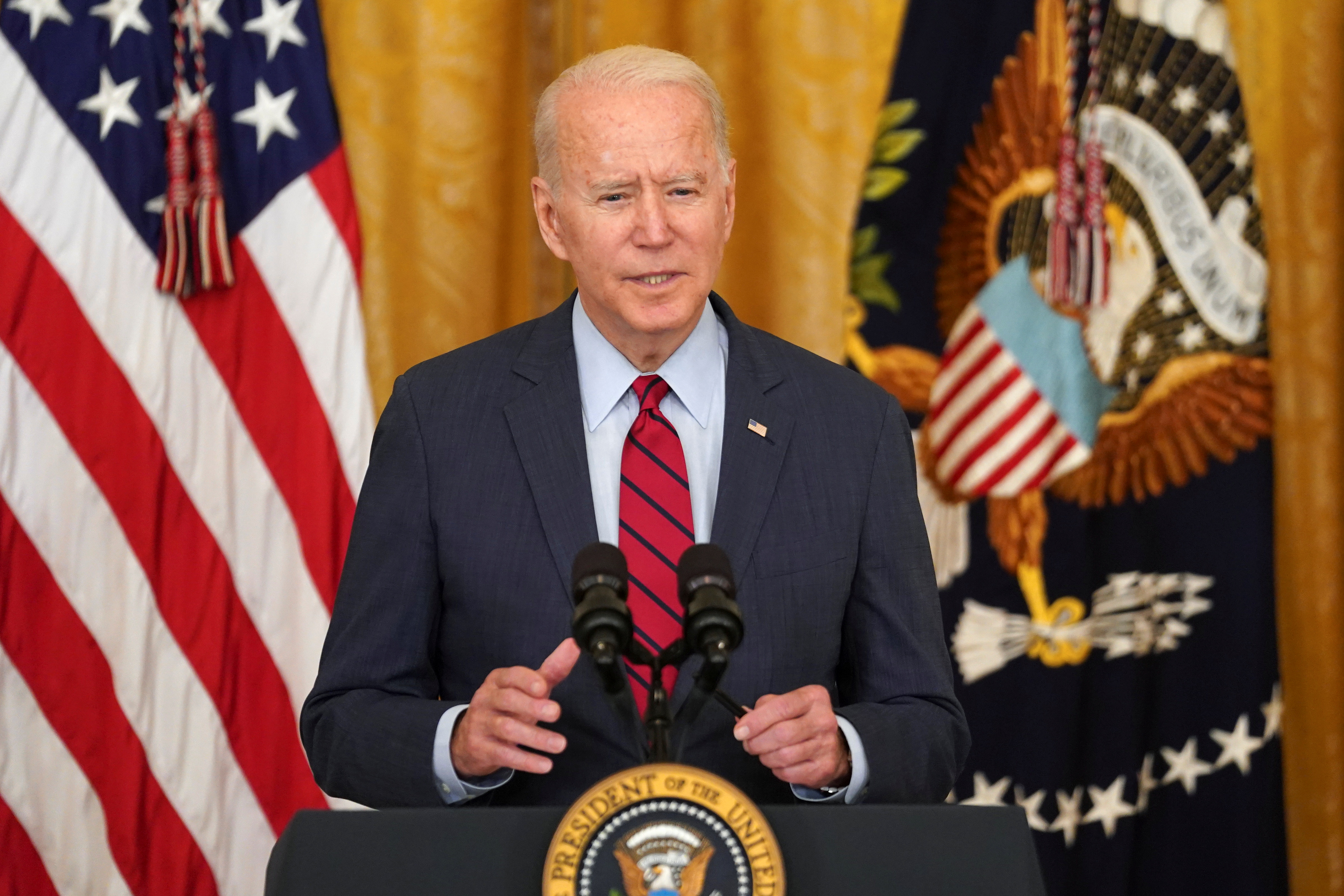 U.S. President Biden U.S. President Joe Biden delivers remarks in Washington