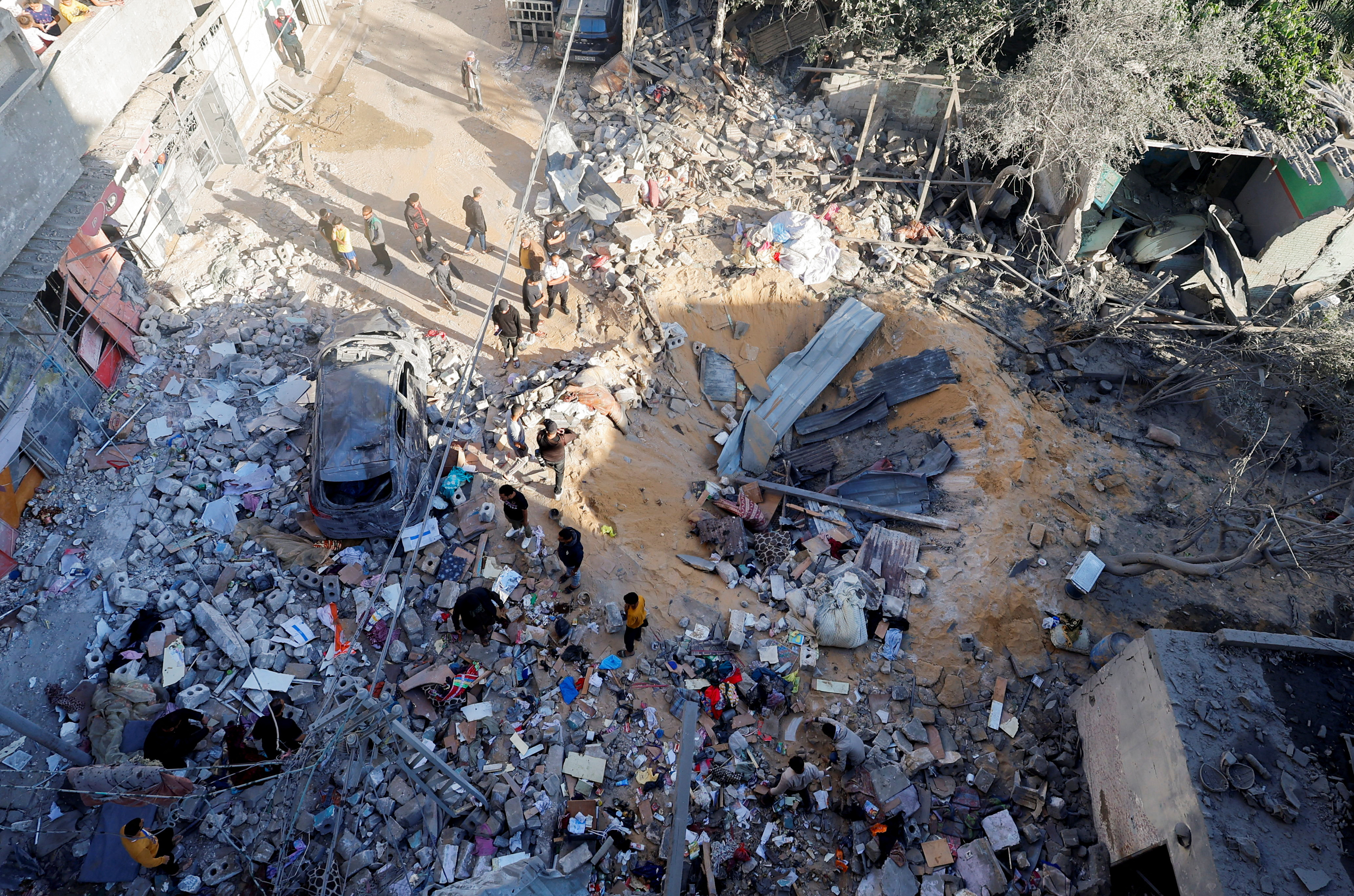 Μετά από ισραηλινό χτύπημα σε σπίτι, στη Ράφα