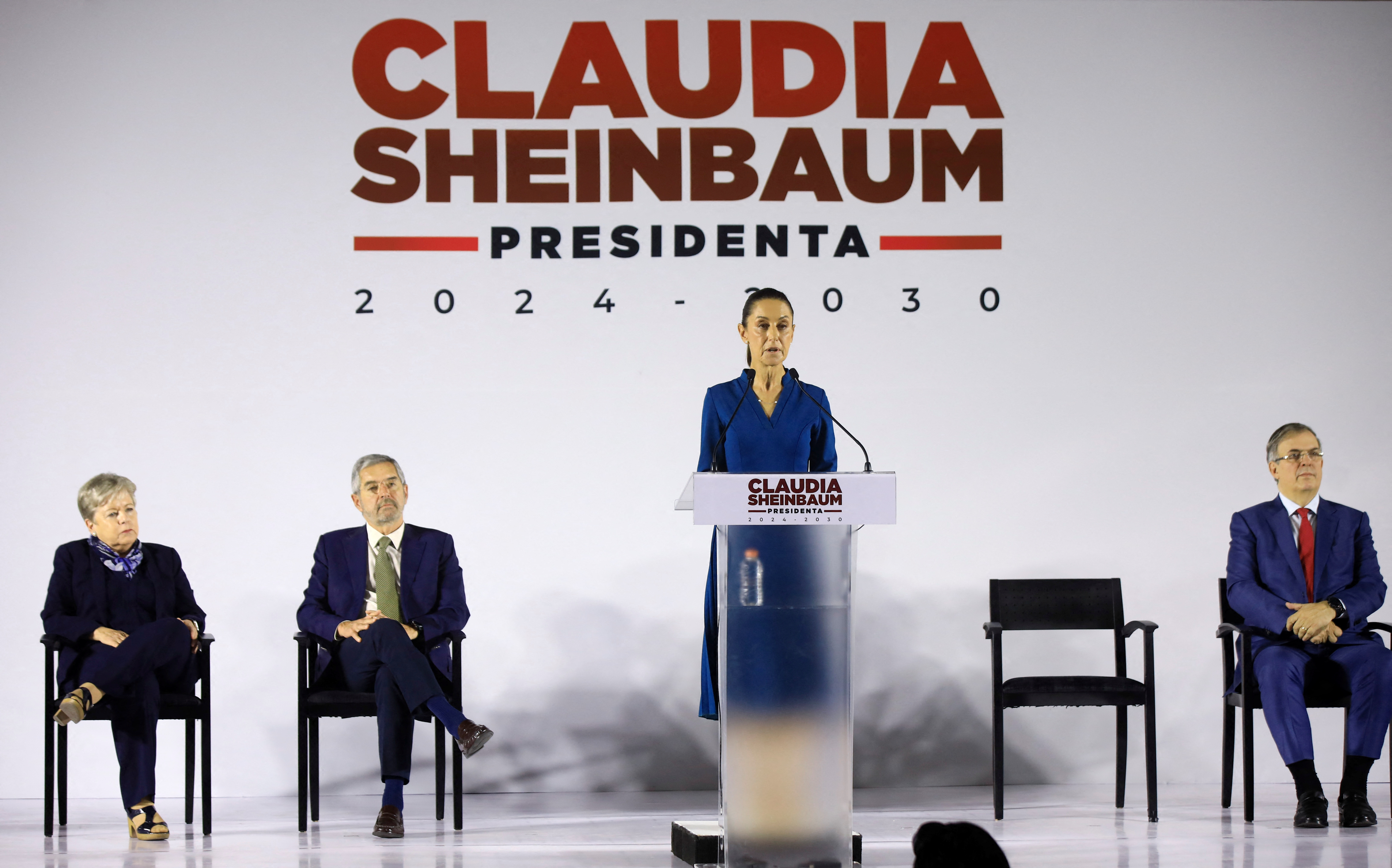 Mexican President-elect Claudia Sheinbaum announces members of her cabinet in Mexico City