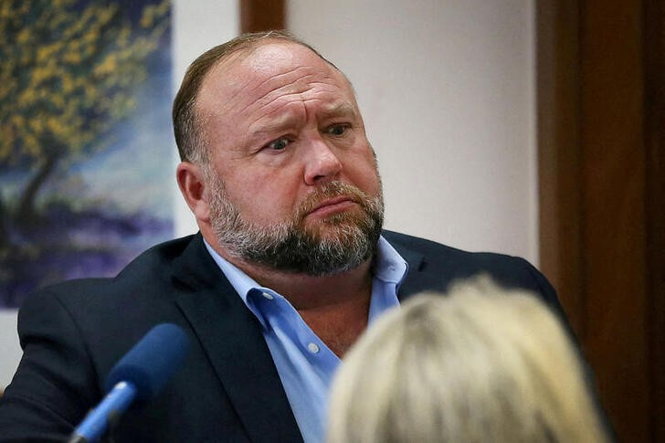 Alex Jones' trial at the Travis County Courthouse, Austin, Texas