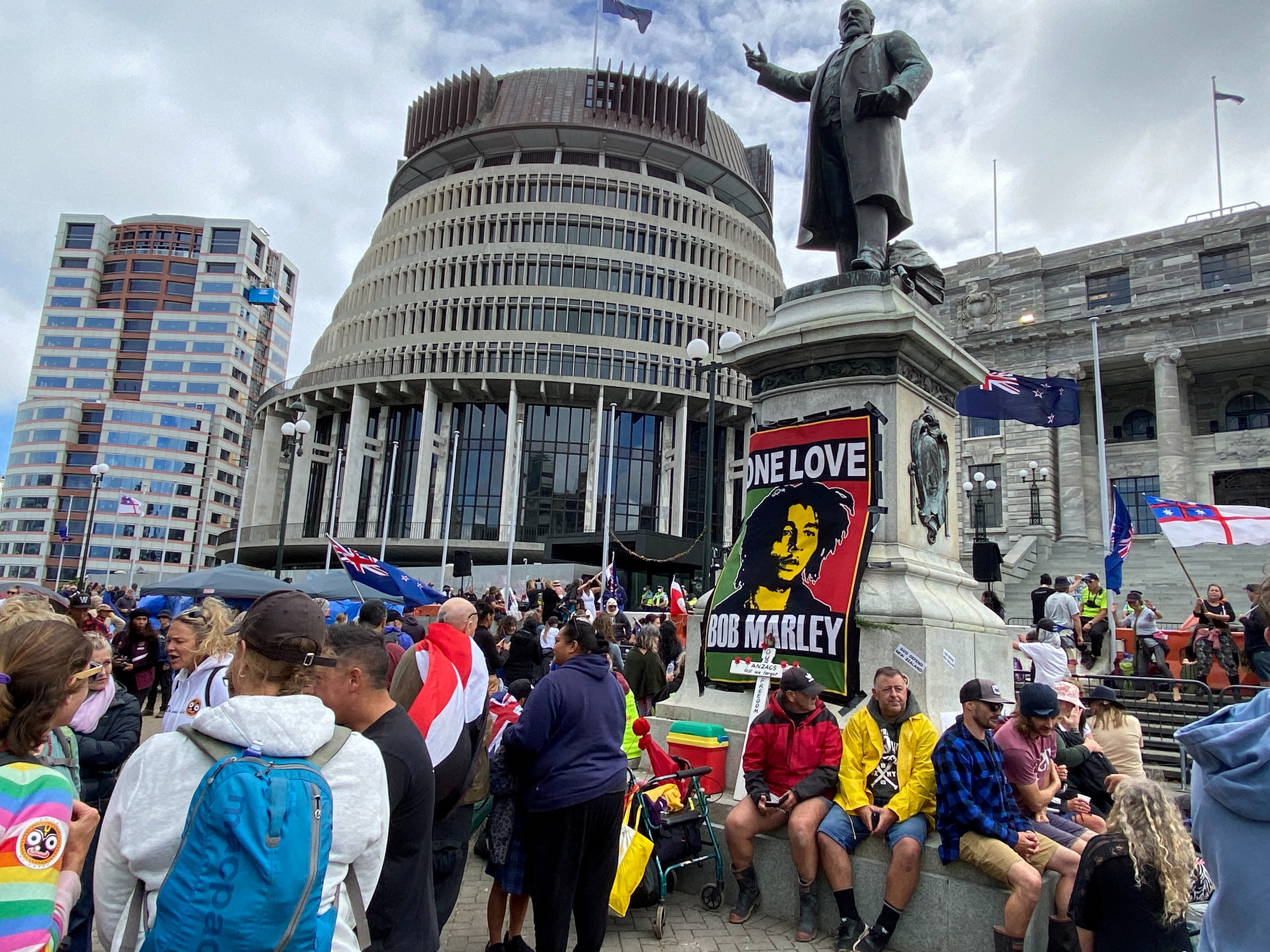 New Zealand police say talks not force best way to handle anti-vaccine protest