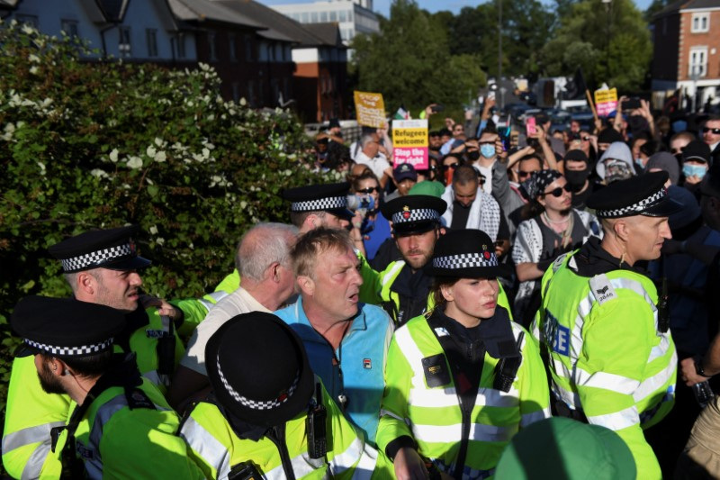 Anti-immigration protests in Britain