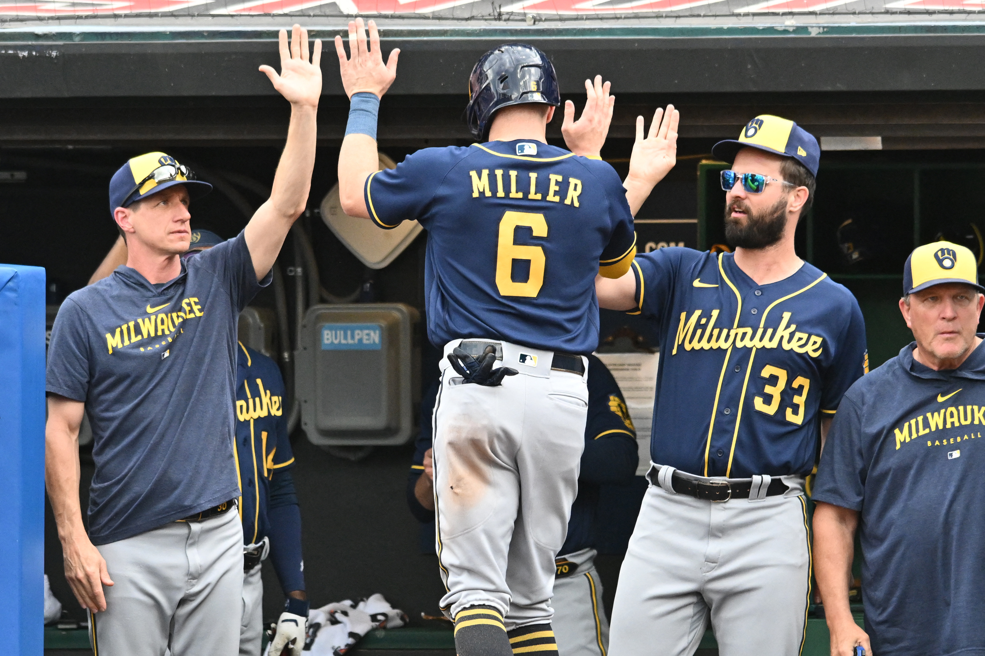 Brewers' Miller beats his former team with an RBI double in the 10th in 5-4  win over Guardians