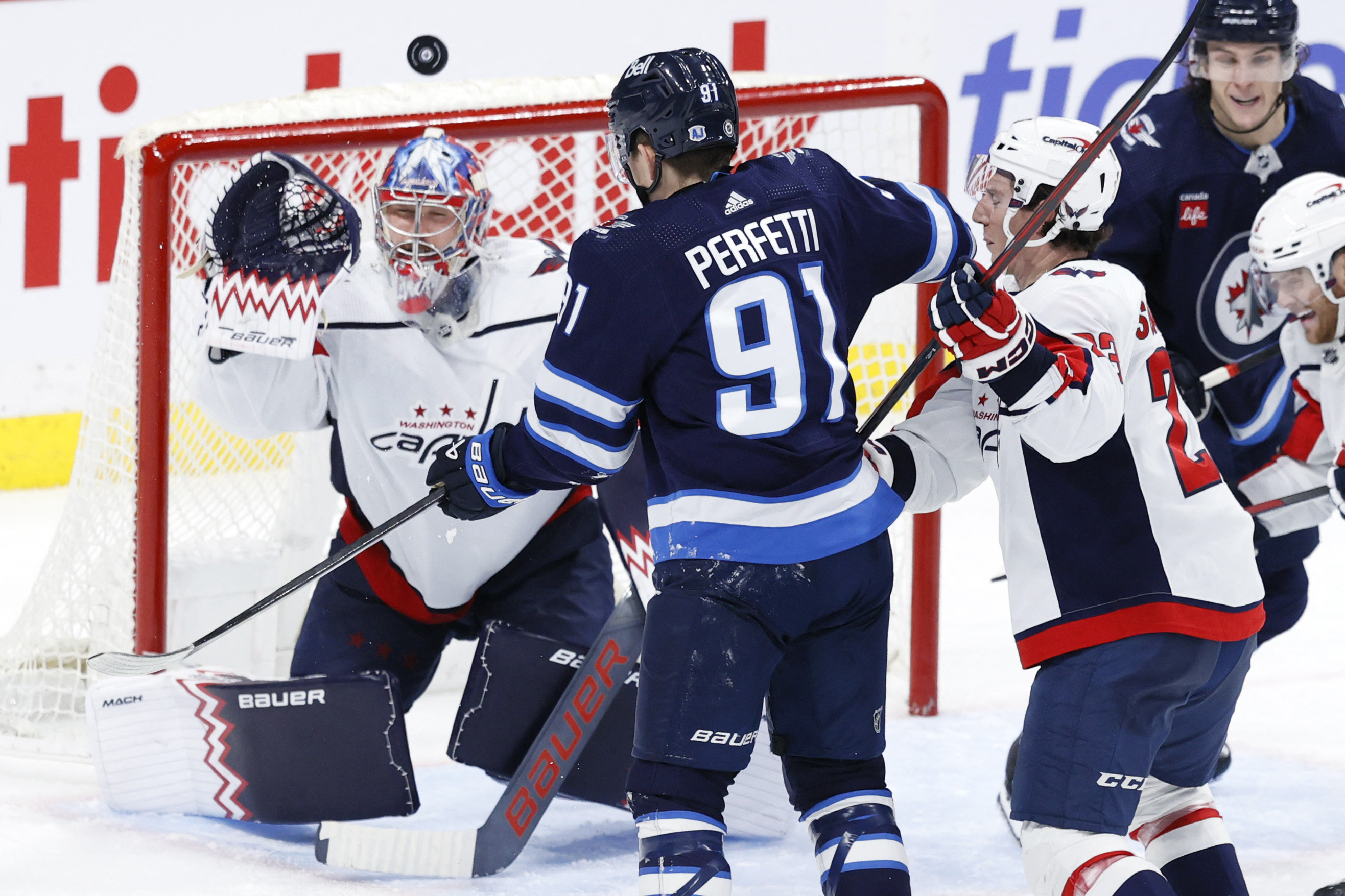 Connor Hellebuyck Makes 23 Saves As Jets Blank Caps | Reuters